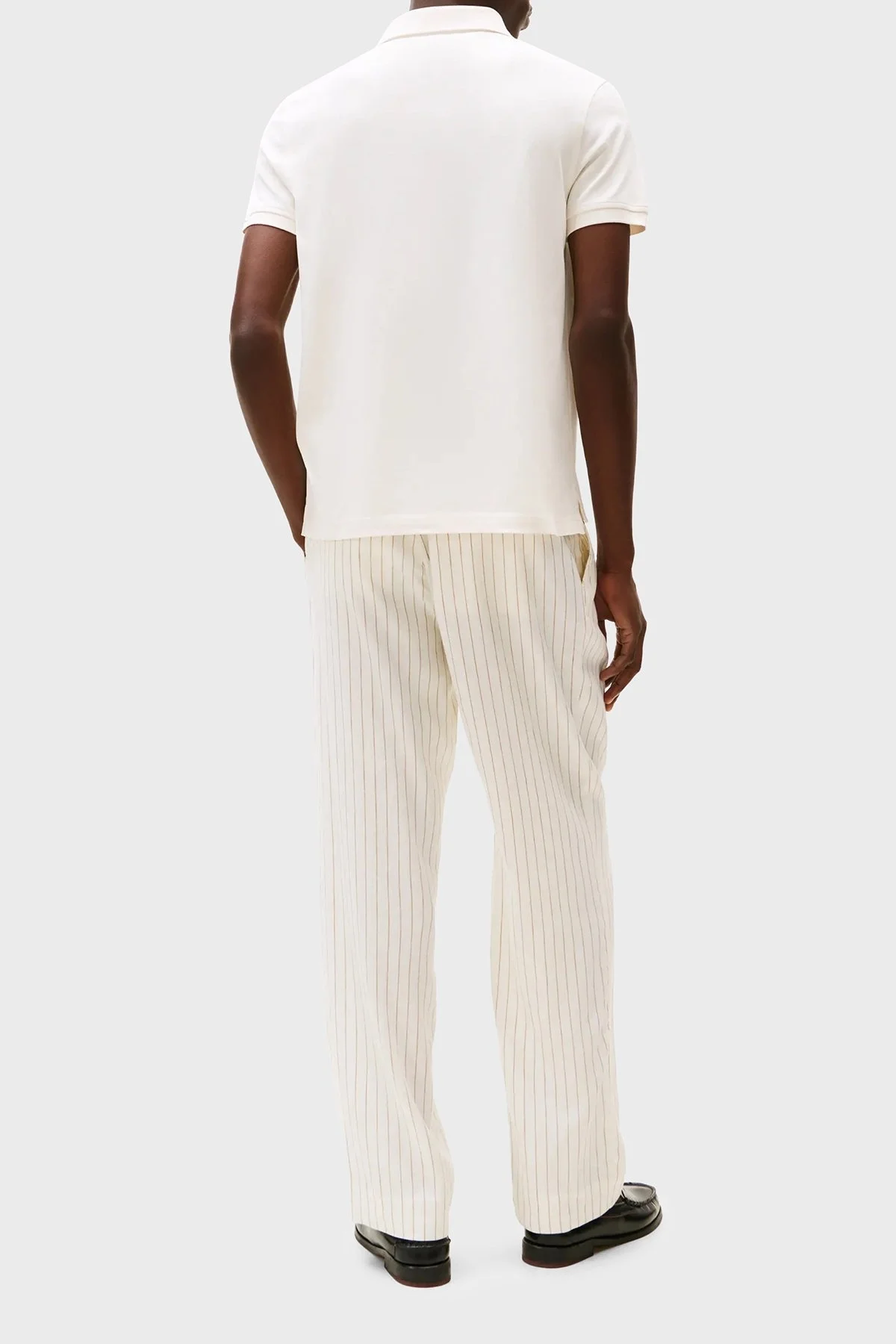 Tommy Hilfiger Streç Pamuklu Slim Fit Düğmeli Erkek Polo Yaka T Shirt MW0MW17770 Z00 AÇIK BEJ - 6