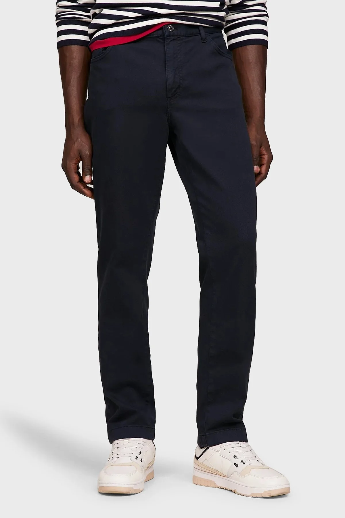 Tommy Hilfiger Streç Pamuklu Slim Fit Erkek Pantolon MW0MW33908 DW5 LACİVERT - 7