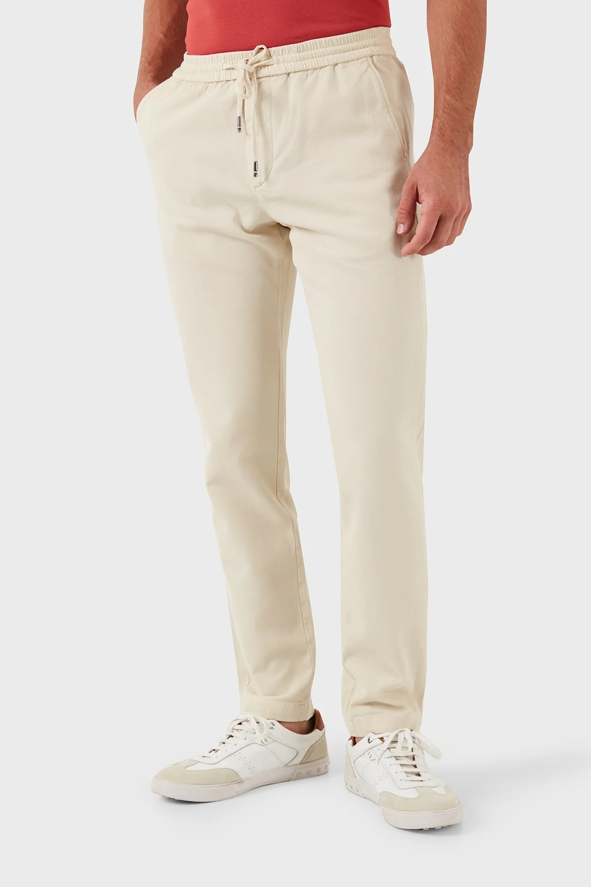 Tommy Hilfiger Streç Pamuklu Spor Erkek Pantolon MW0MW35635 ACI BEJ - 9