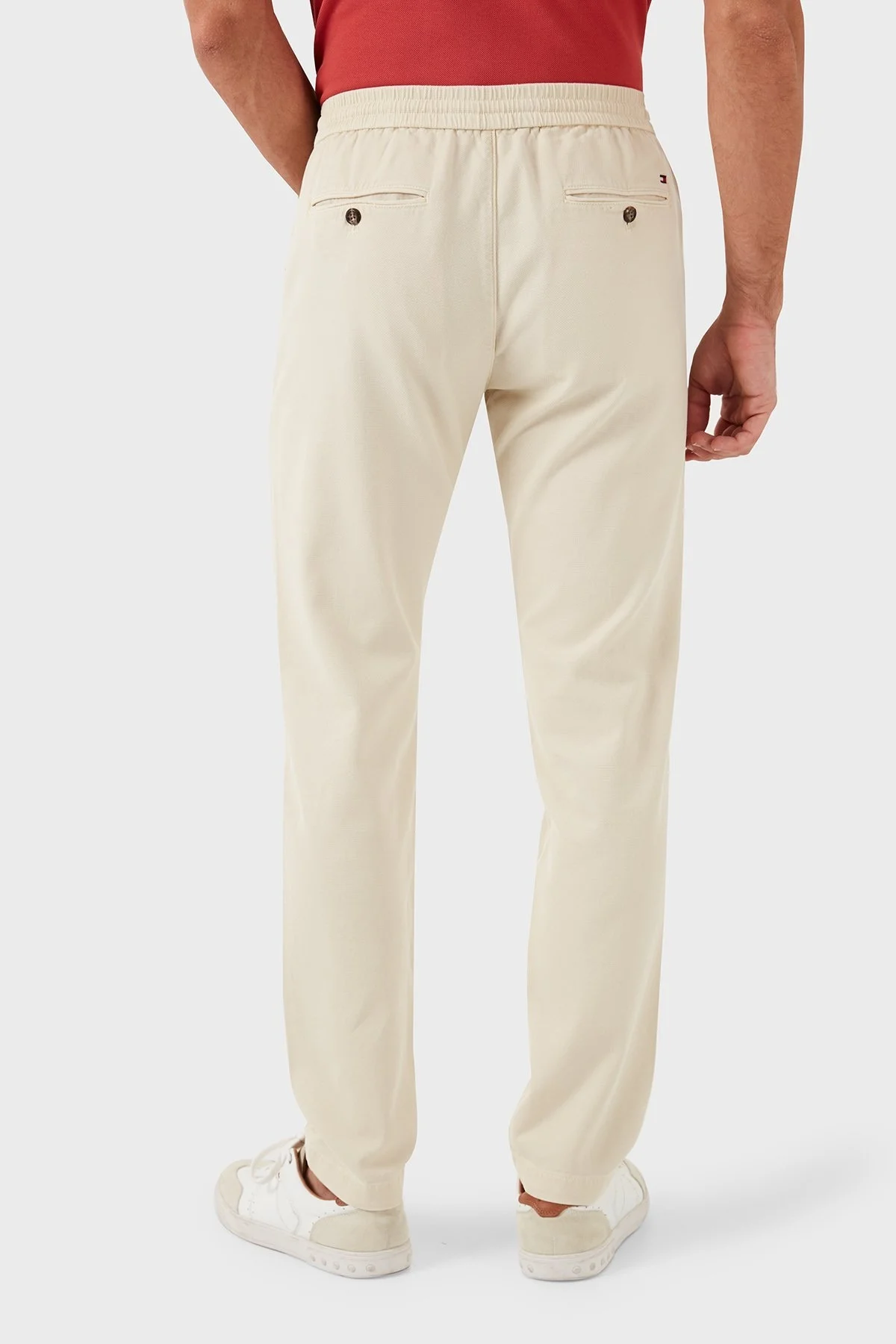 Tommy Hilfiger Streç Pamuklu Spor Erkek Pantolon MW0MW35635 ACI BEJ - 11