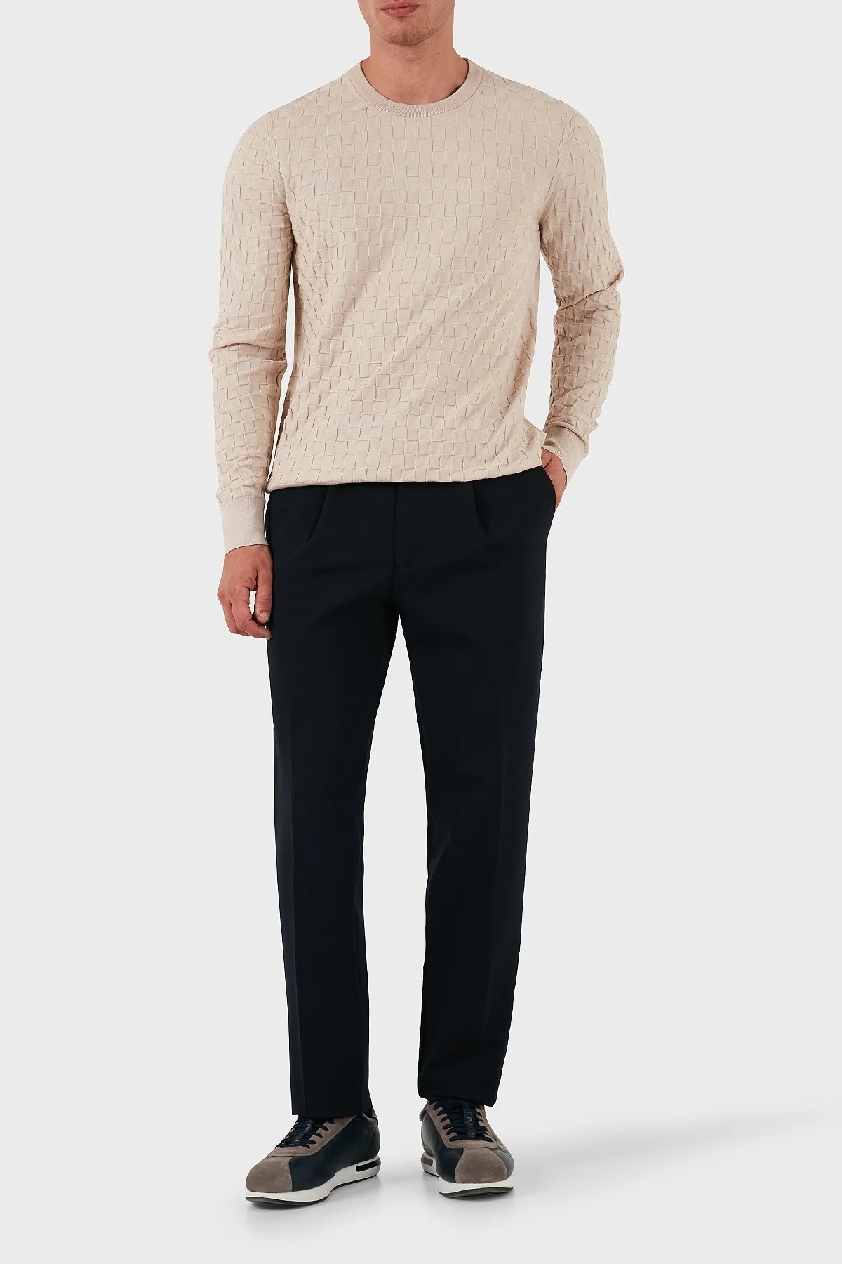 Tommy Hilfiger Streç Regular Fit Normal Bel Boru Paça Jogger Erkek Pantolon MW0MW35741 DW5 LACİVERT - 2