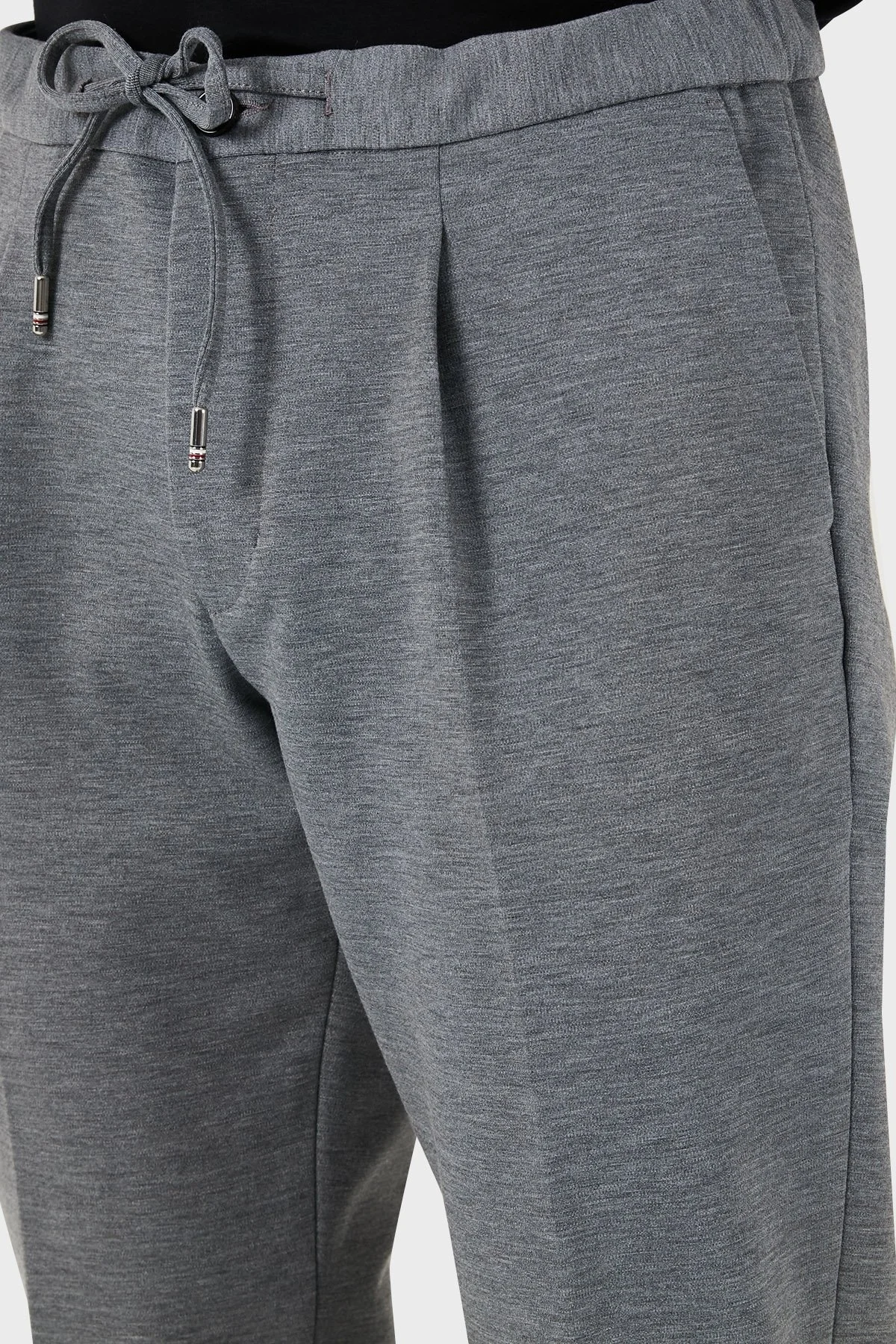 Tommy Hilfiger Streç Regular Fit Normal Bel Boru Paça Jogger Erkek Pantolon MW0MW35741 P01 GRİ - 10