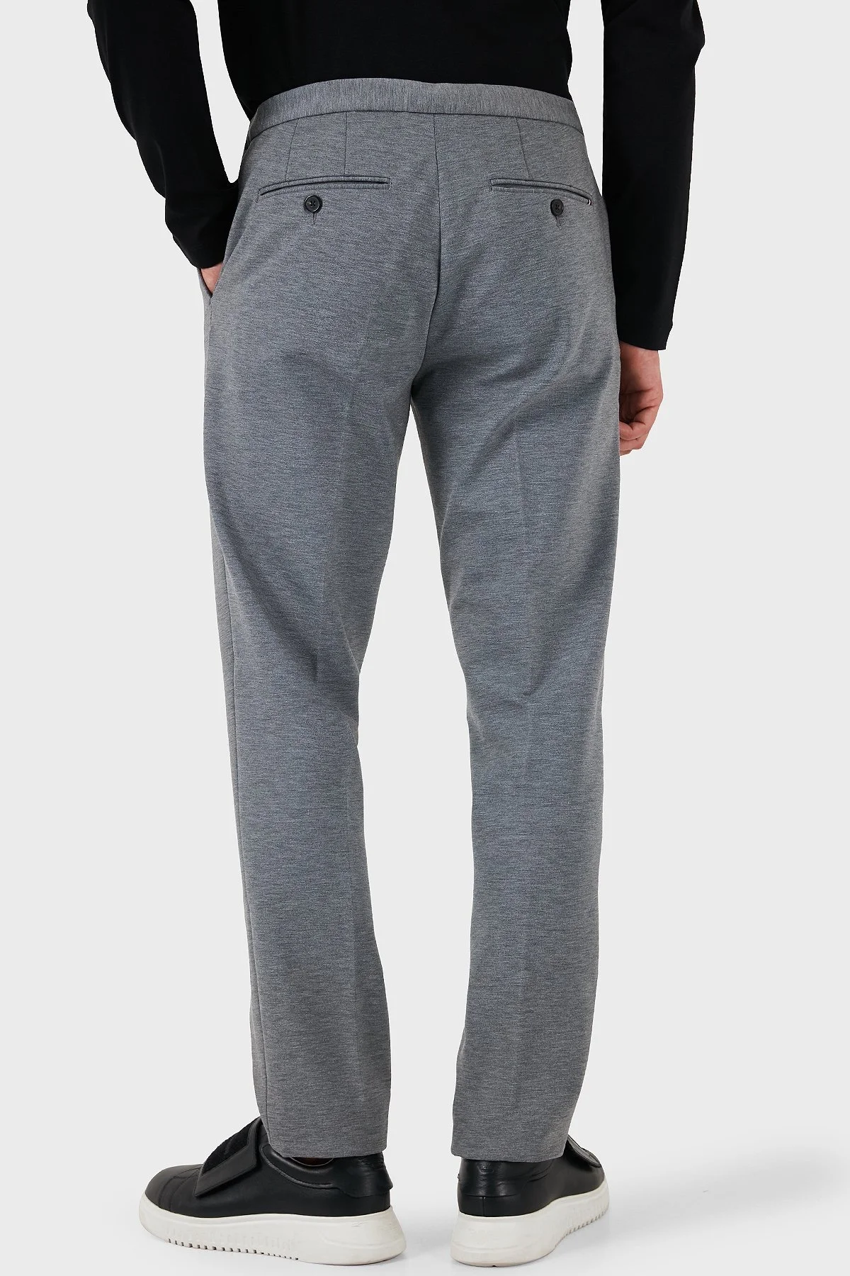 Tommy Hilfiger Streç Regular Fit Normal Bel Boru Paça Jogger Erkek Pantolon MW0MW35741 P01 GRİ - 11