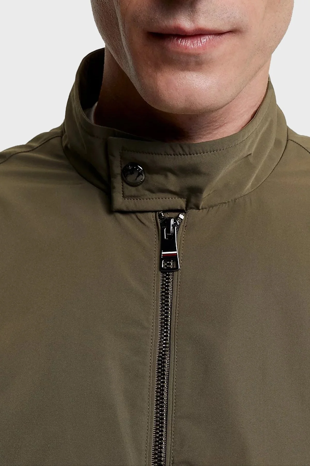 Tommy Hilfiger Yalıtımlı Regular Fit Fermuarlı Erkek Ceket MW0MW33061 RBU KOYU HAKİ - 4