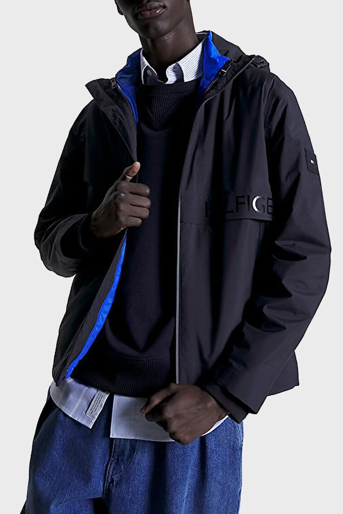 Tommy Hilfiger Su Geçirmez Yalıtımlı 3 in 1 Kapüşonlu Erkek Ceket MW0MW31646 DW5 LACİVERT - 1