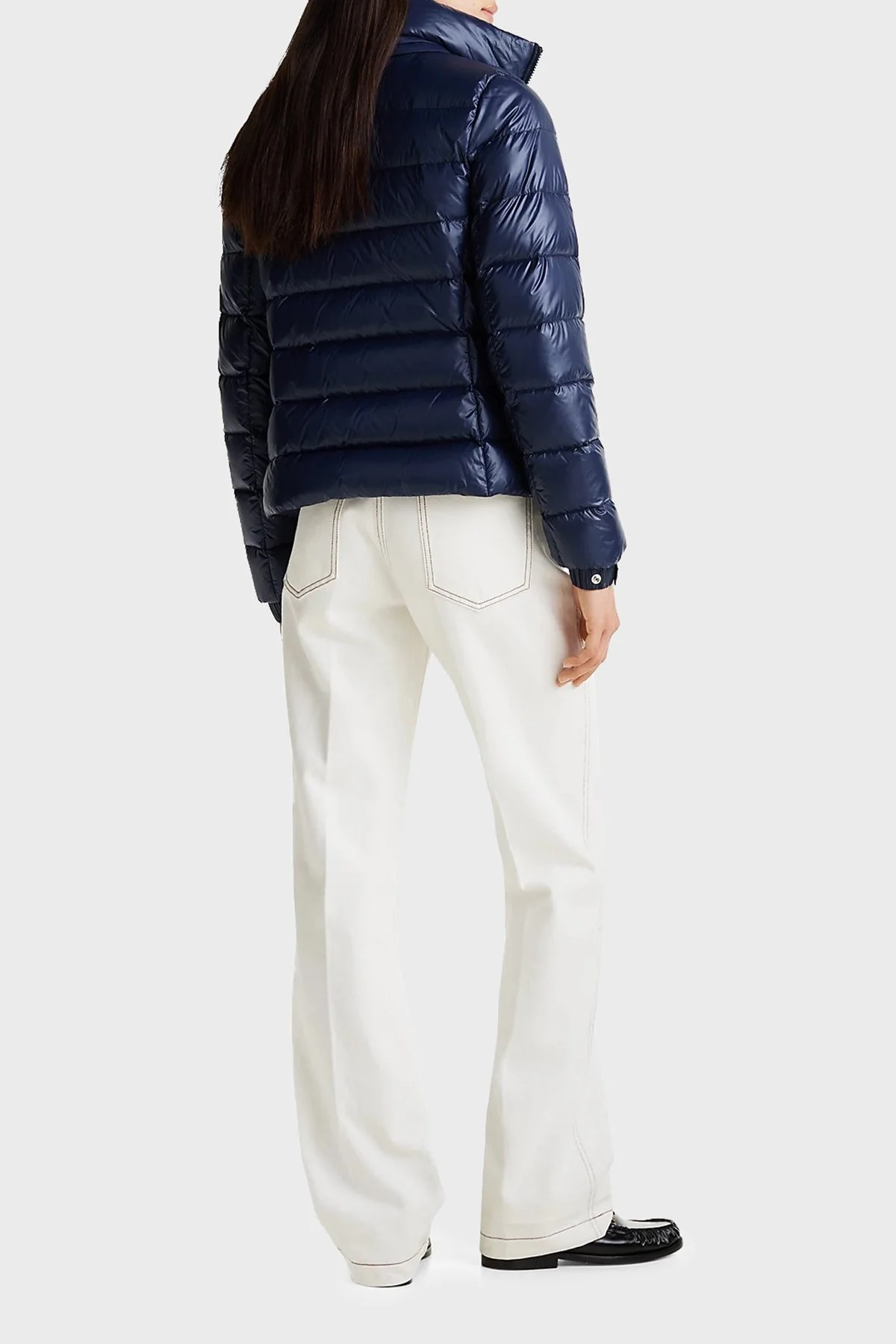 Tommy Hilfiger Su İtici Regular Fit Gizli Kapüşonlu Şişme Bayan Mont WW0WW44980 C1G LACİVERT - 3