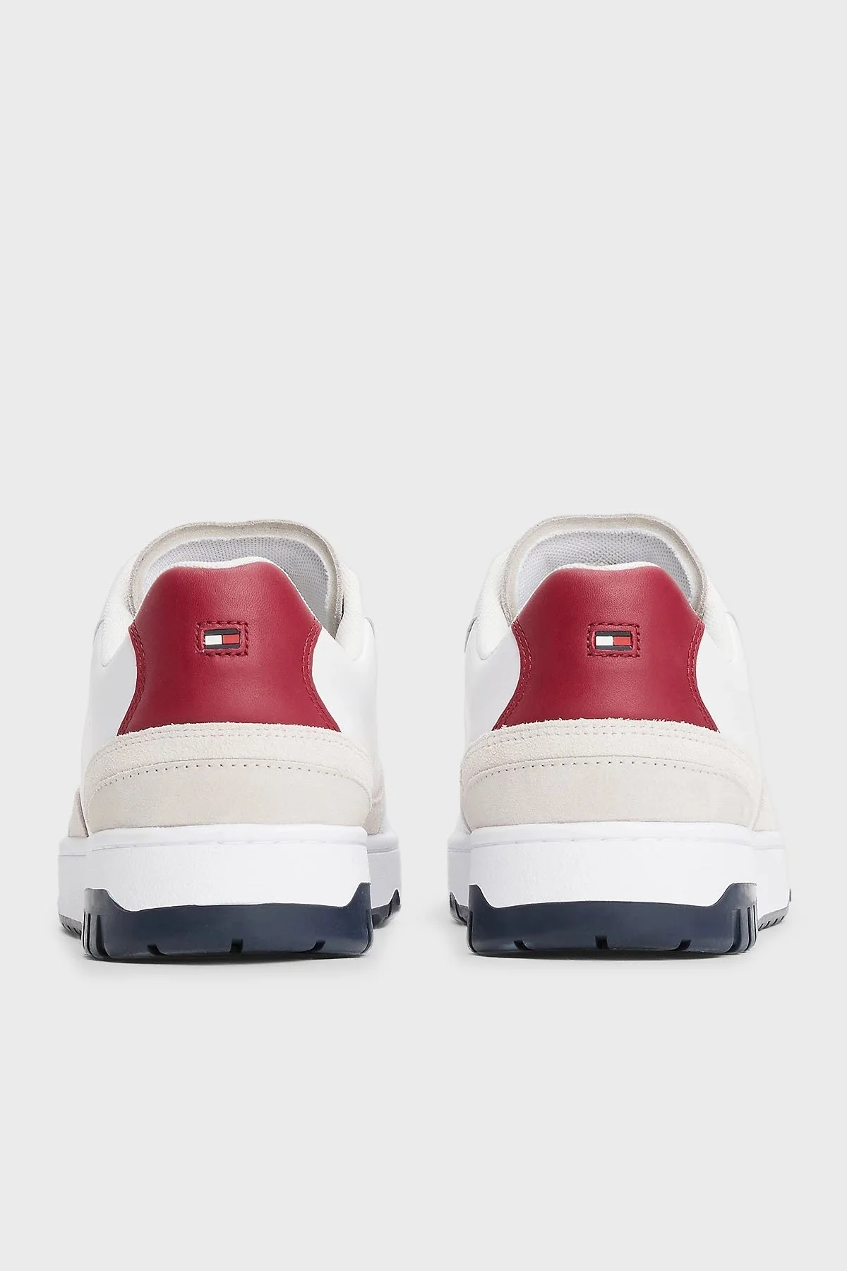 Tommy Hilfiger Süet Detaylı Deri Sneaker Erkek Ayakkabı FM0FM05490 YBS BEYAZ - 14