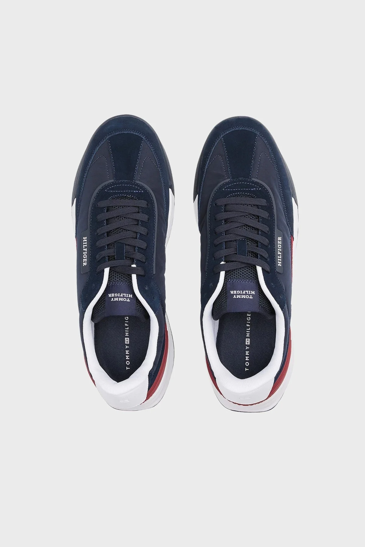 Tommy Hilfiger Süet Detaylı Logolu Sneaker Erkek Ayakkabı FM0FM05523 DW5 LACİVERT - 12