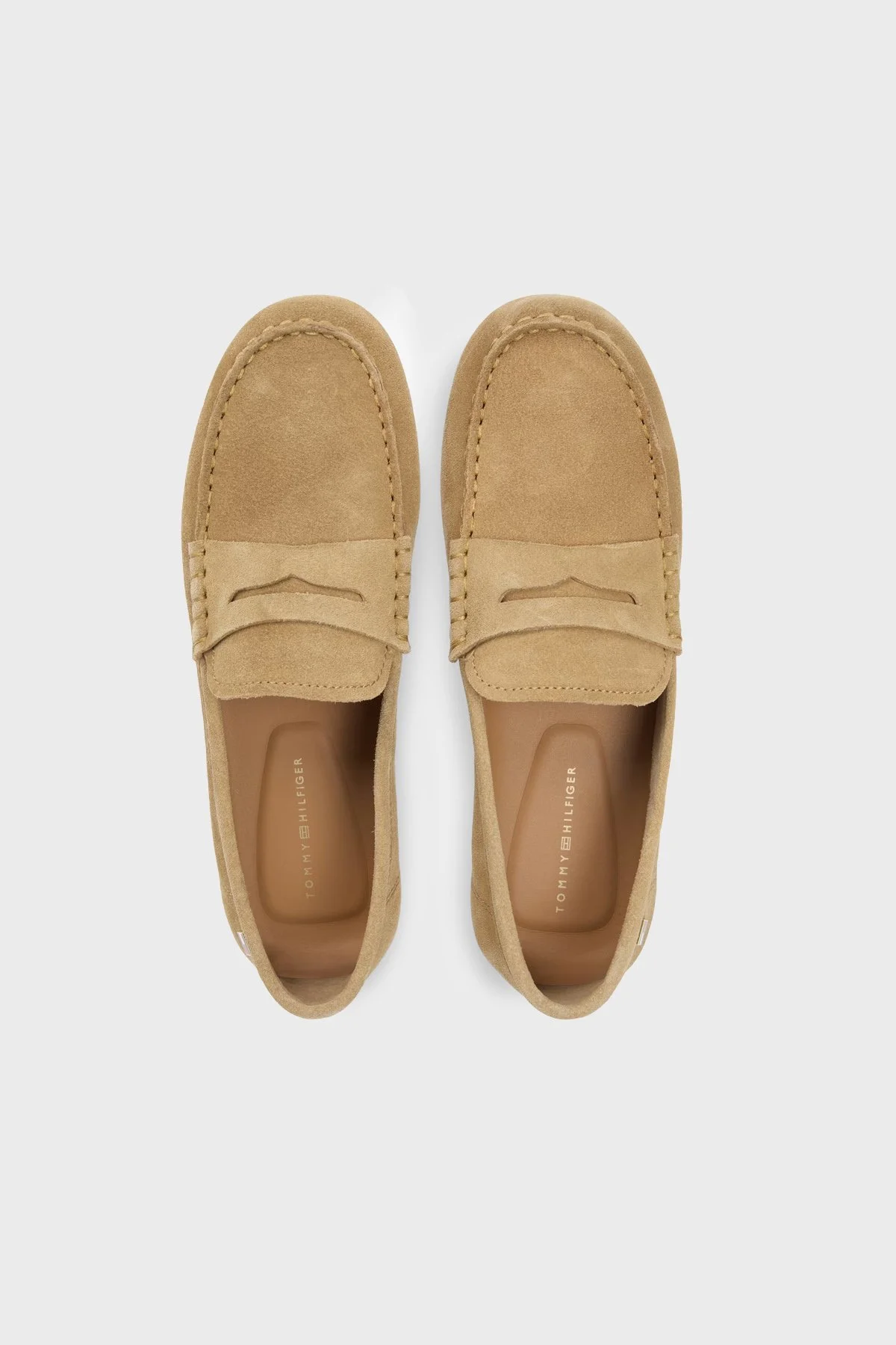Tommy Hilfiger Süet Loafer Kadın Ayakkabı FW0FW08558 RBC KOYU HAKİ - 4