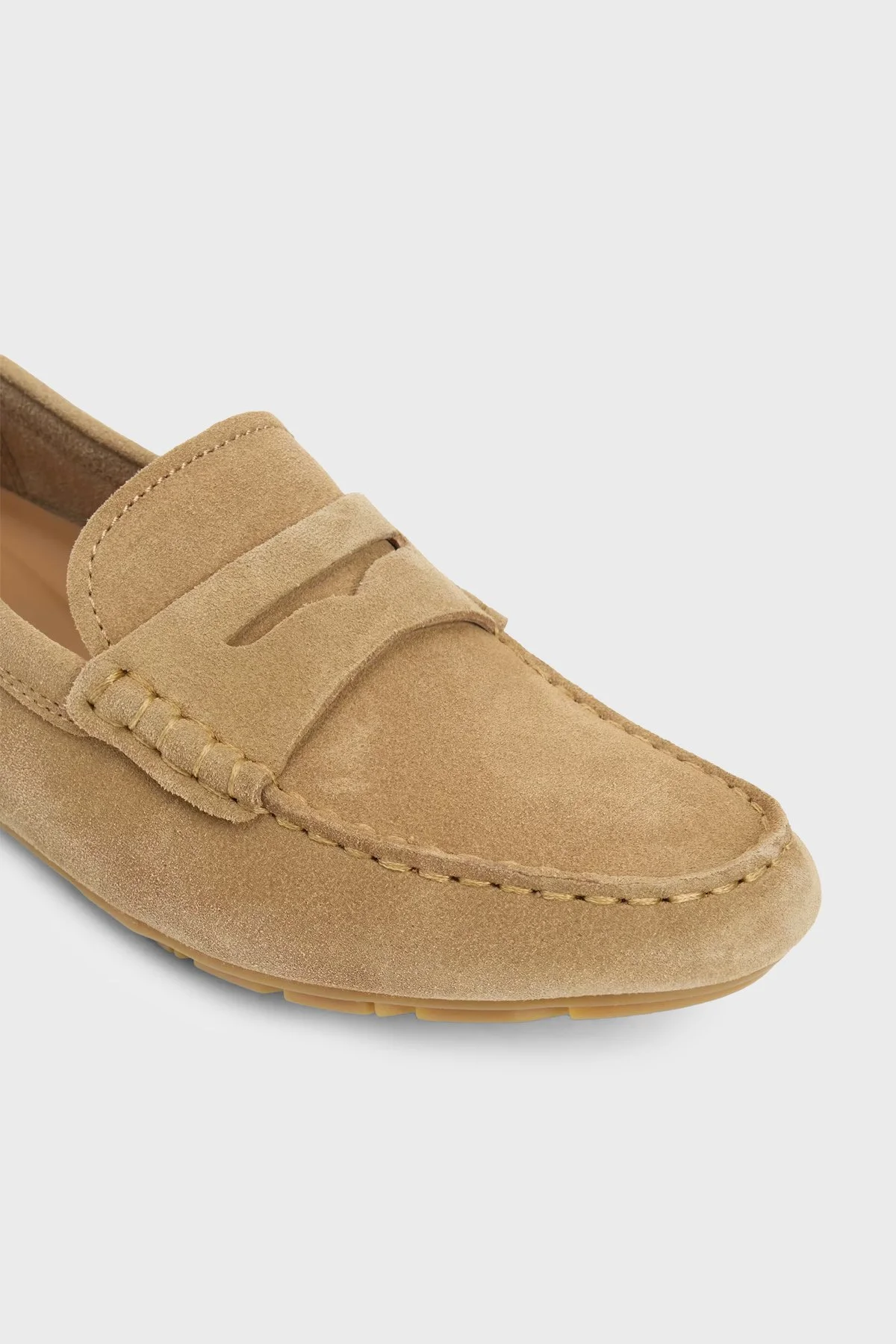 Tommy Hilfiger Süet Loafer Kadın Ayakkabı FW0FW08558 RBC KOYU HAKİ - 5