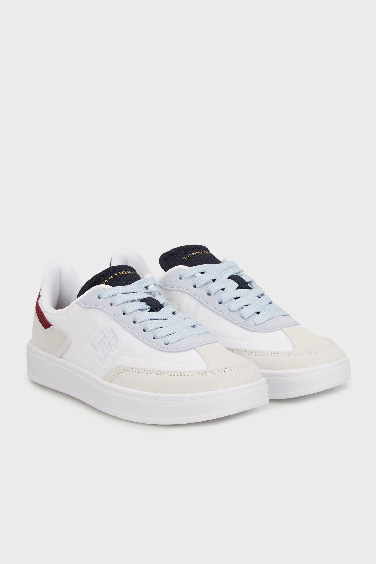 Tommy Hilfiger Süet Logolu Bayan Ayakkabı FW0FW08643 0K6 BEYAZ - 3