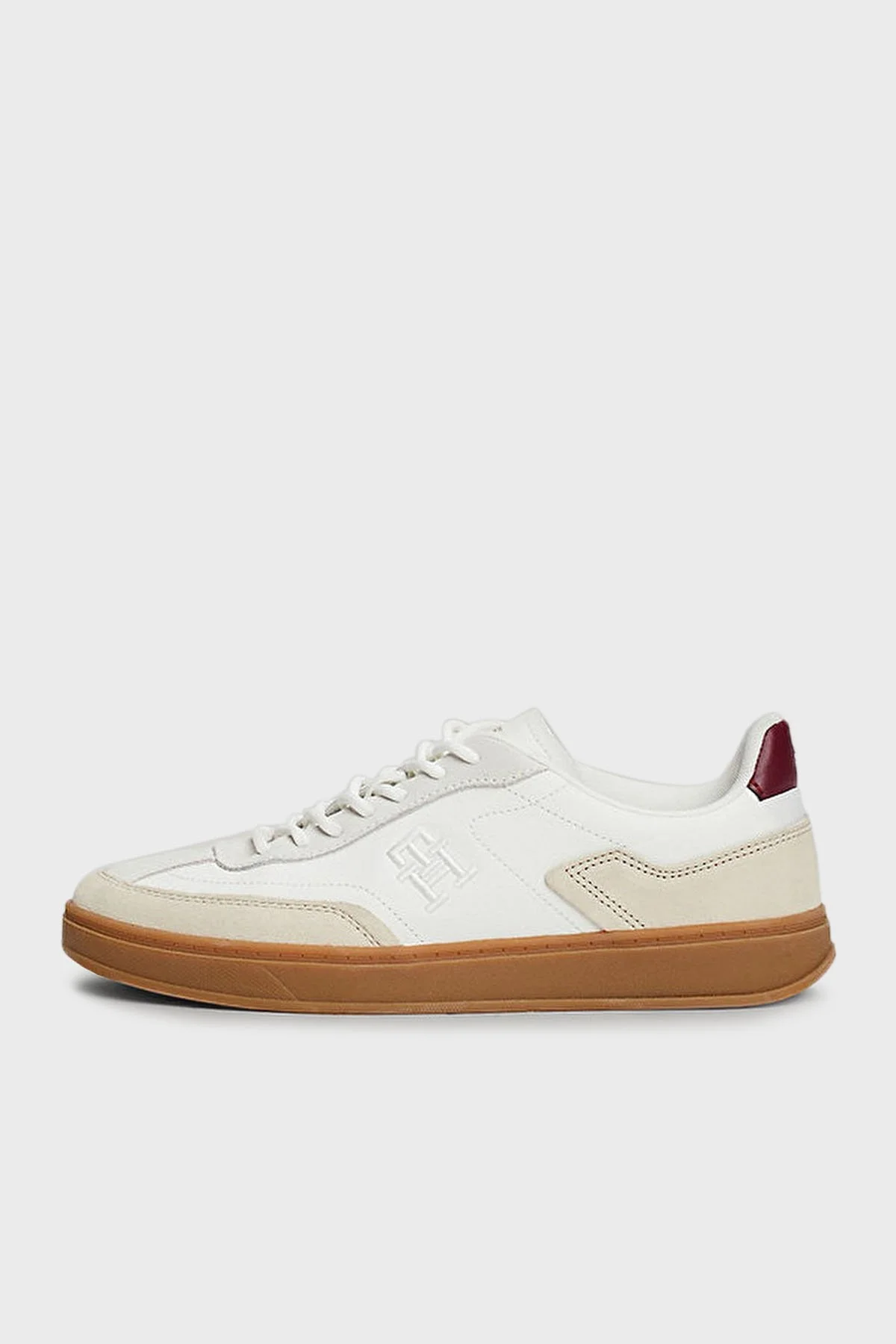 Tommy Hilfiger Süet Logolu Sneaker Bayan Ayakkabı FW0FW08186 ACI BEJ - 8