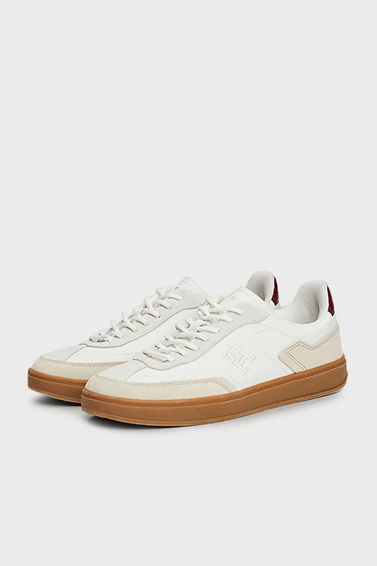 Tommy Hilfiger Süet Logolu Sneaker Bayan Ayakkabı FW0FW08186 ACI BEJ - 9