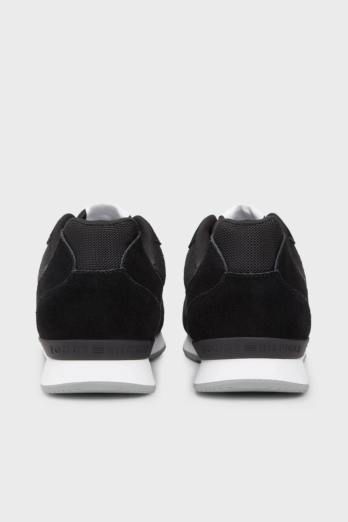 Tommy Hilfiger Süet Logolu Sneaker Erkek Ayakkabı FM0FM05679 BDS SİYAH - 4