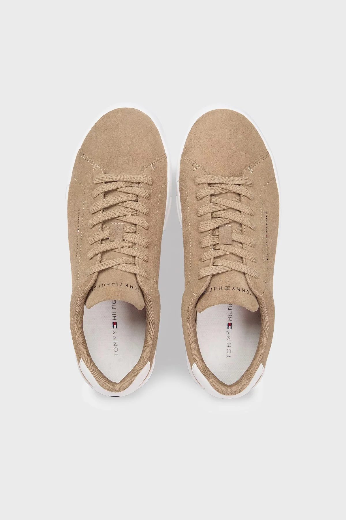 Tommy Hilfiger Süet Logolu Sneaker Erkek Ayakkabı FM0FM05716 AEI VİZON - 3