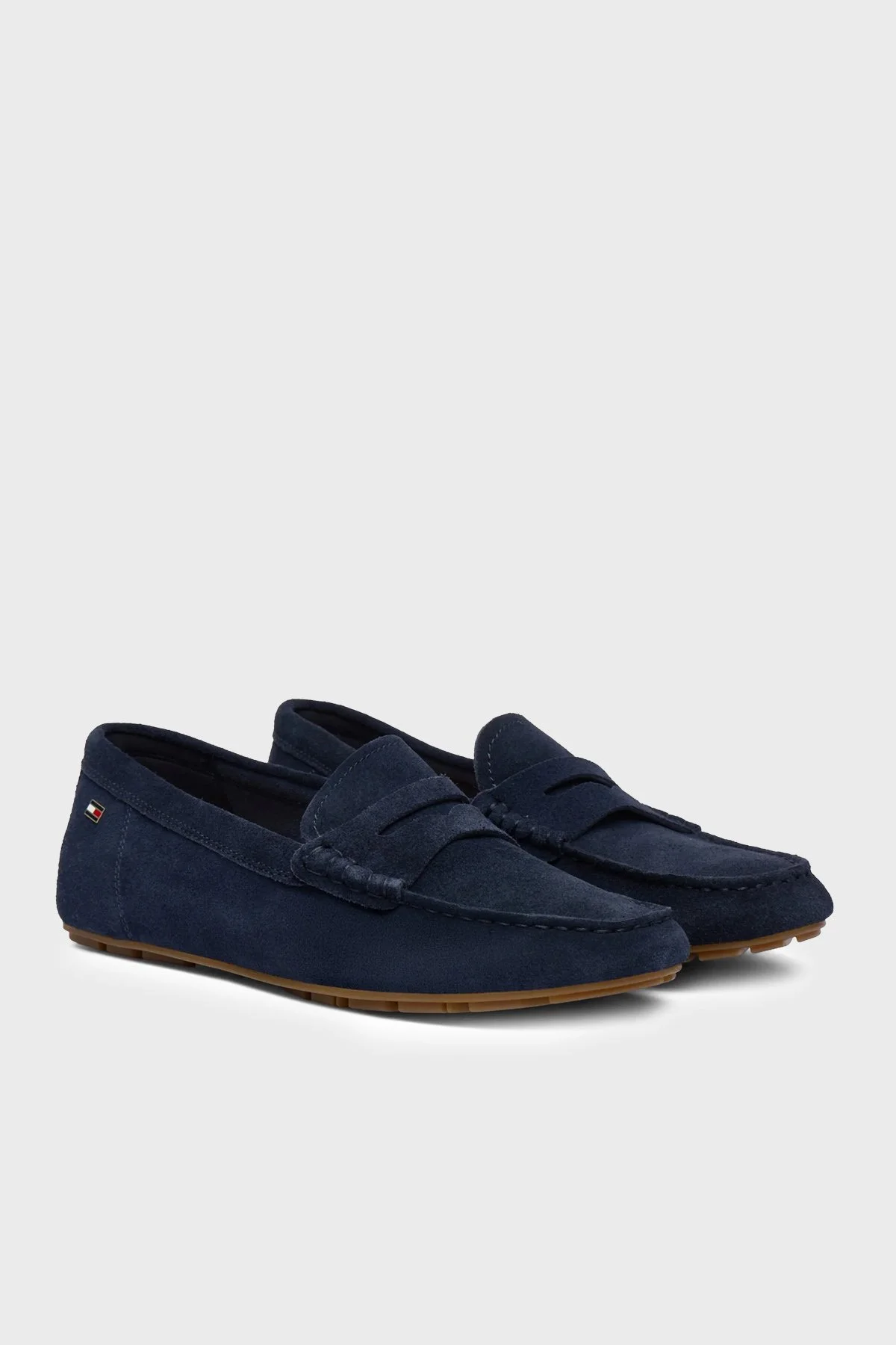 Tommy Hilfiger Süet Makosen Kadın Ayakkabı FW0FW08558 DW6 LACİVERT - 2