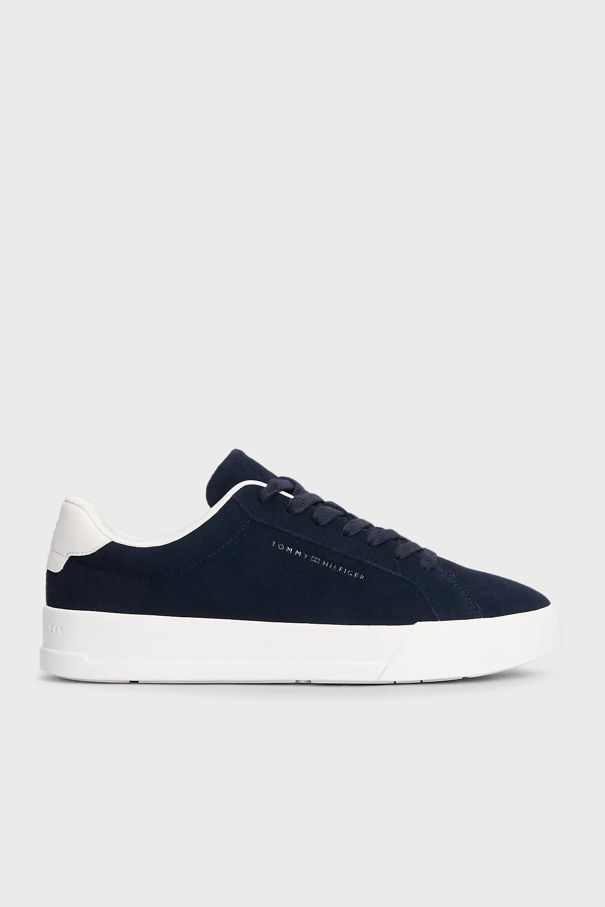 Tommy Hilfiger Süet Plartform Sneaker Erkek Ayakkabı FM0FM05459 DW5 LACİVERT - 1