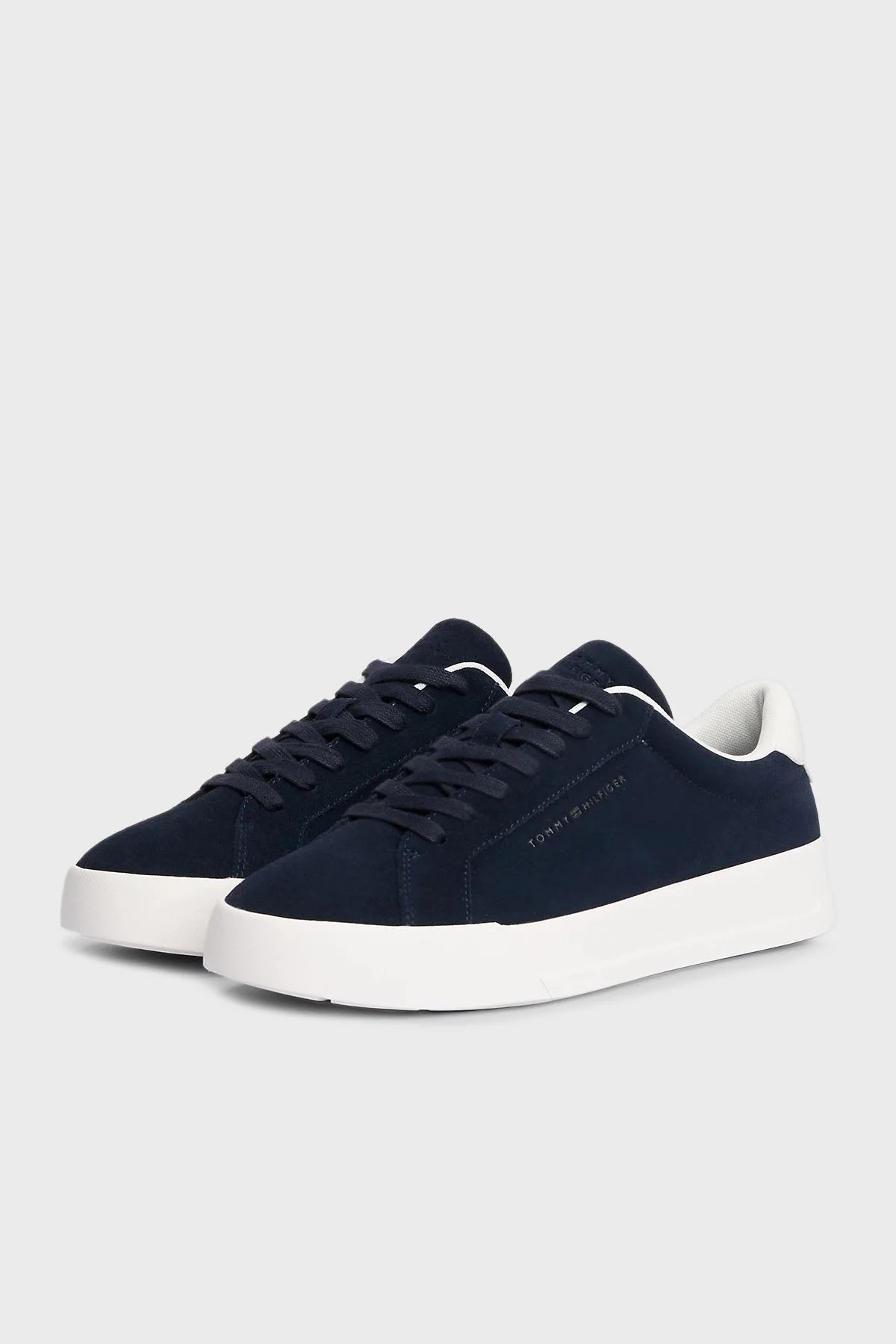 Tommy Hilfiger Süet Plartform Sneaker Erkek Ayakkabı FM0FM05459 DW5 LACİVERT - 2