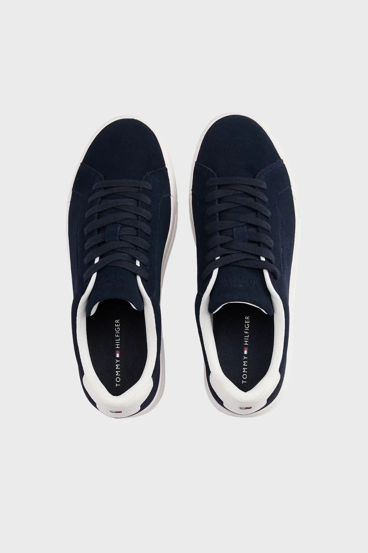 Tommy Hilfiger Süet Plartform Sneaker Erkek Ayakkabı FM0FM05459 DW5 LACİVERT - 3