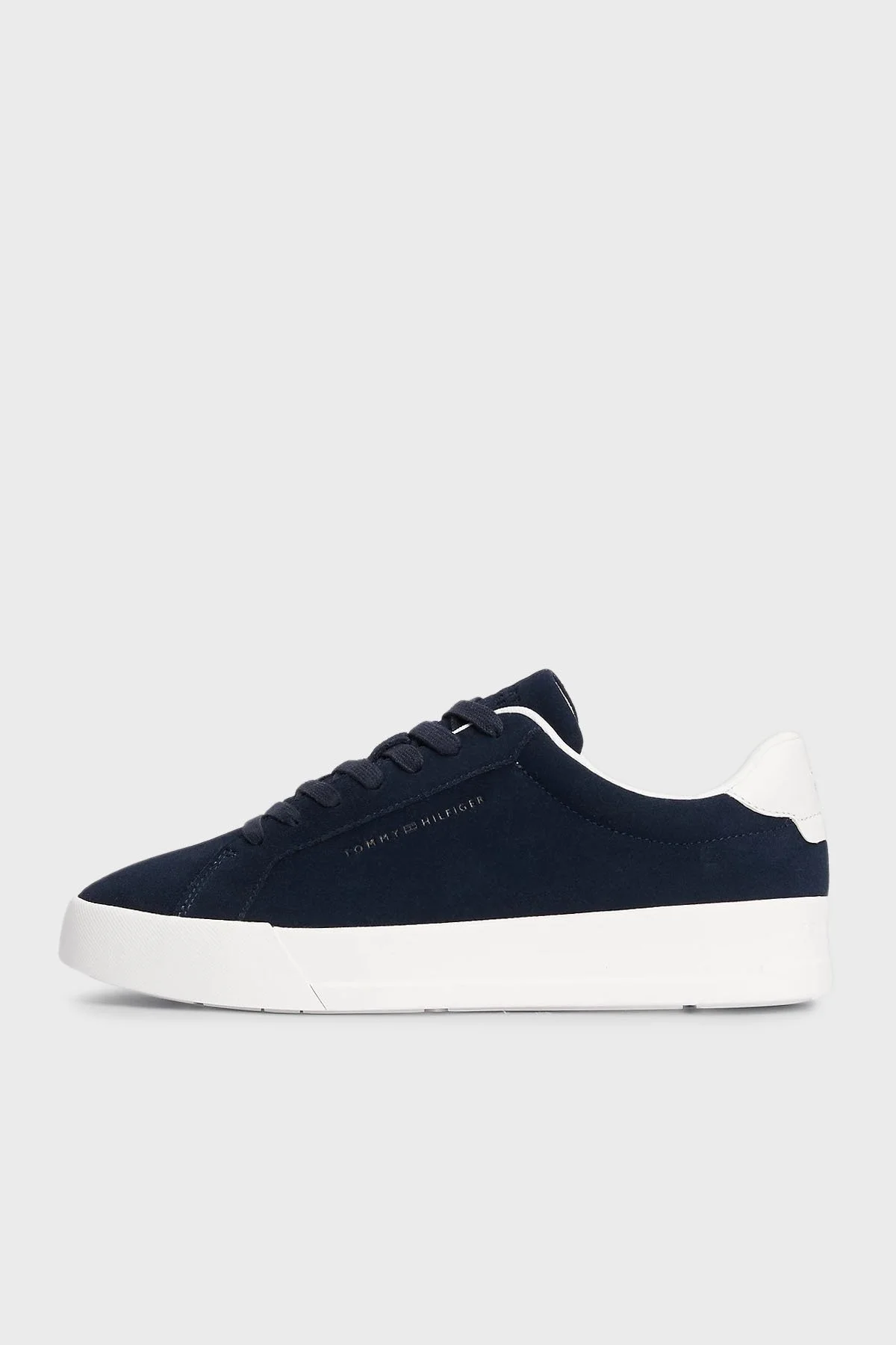 Tommy Hilfiger Süet Plartform Sneaker Erkek Ayakkabı FM0FM05459 DW5 LACİVERT - 5