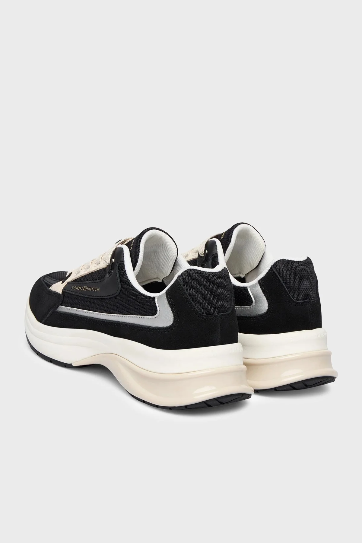 Tommy Hilfiger Süet Sneaker Kadın Ayakkabı FW0FW09187 BDS SİYAH - 4