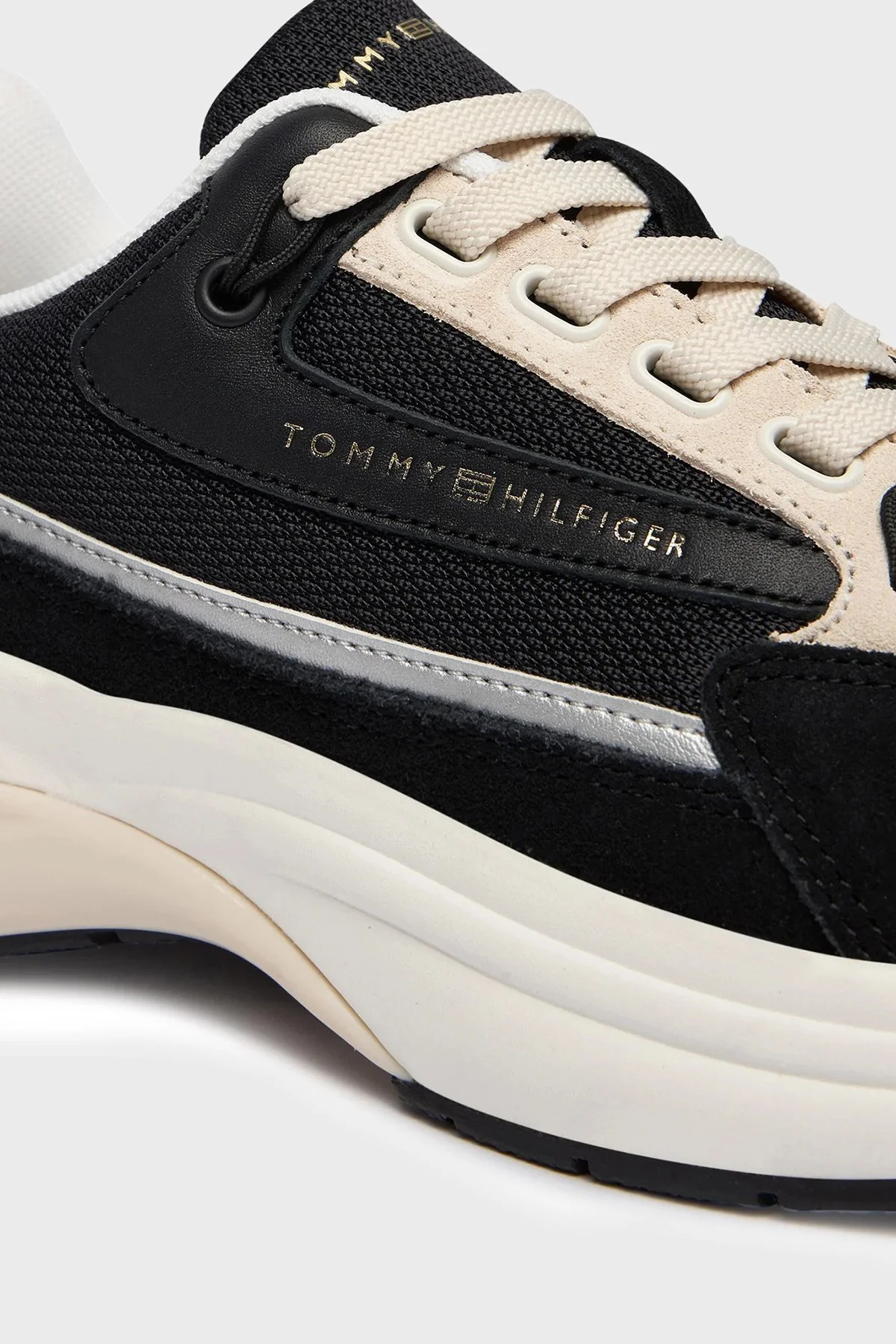 Tommy Hilfiger Süet Sneaker Kadın Ayakkabı FW0FW09187 BDS SİYAH - 6