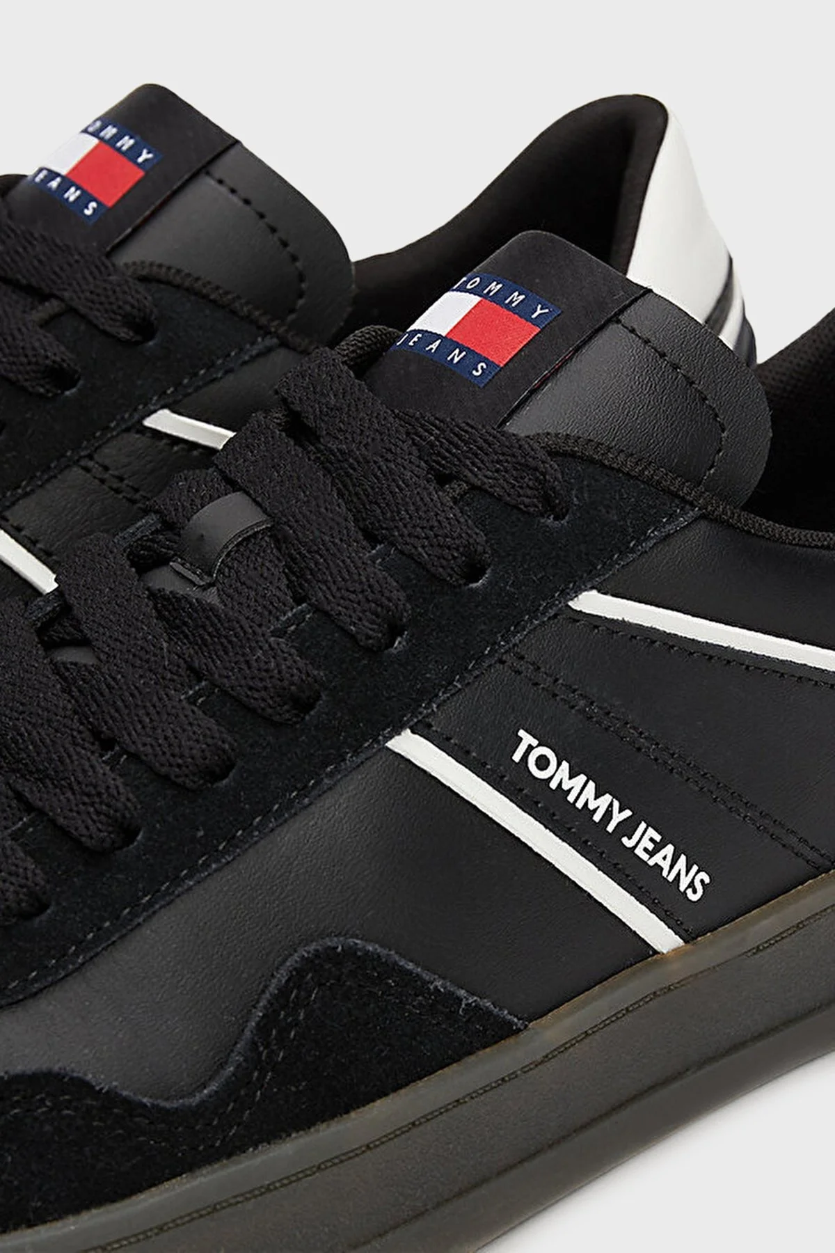 Tommy Hilfiger Süet Sneaker Erkek Ayakkabı EM0EM01414 BDS SİYAH - 7