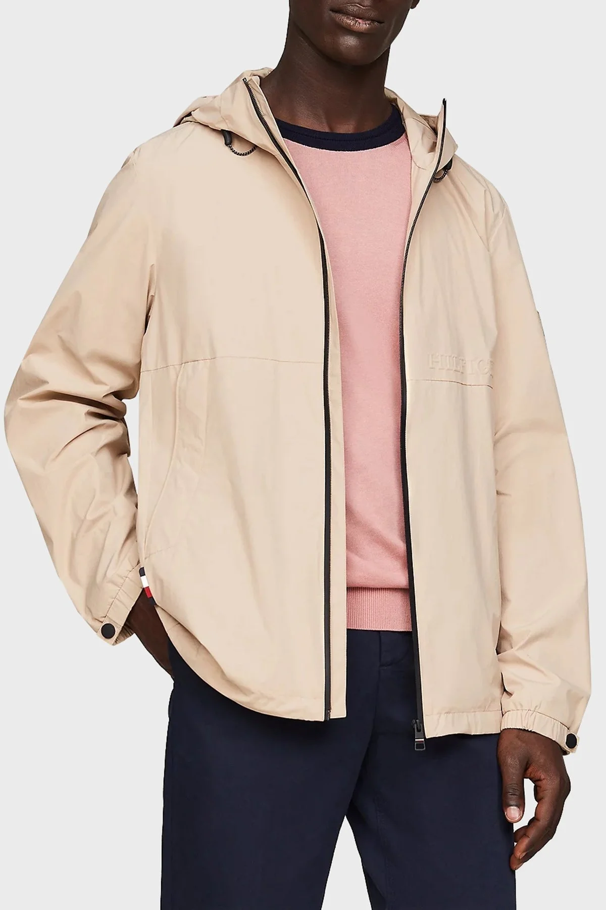 Tommy Hilfiger Sura Dayanıklı Regular Fit Kapüşonlu Erkek Mont MW0MW34456 AEG BEJ - 1