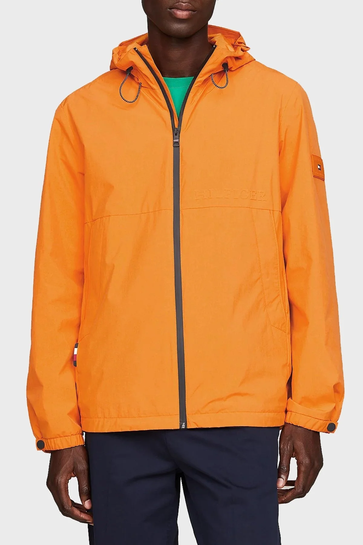 Tommy Hilfiger Sura Dayanıklı Regular Fit Kapüşonlu Erkek Mont MW0MW34456 SG3 ORANGE - 1