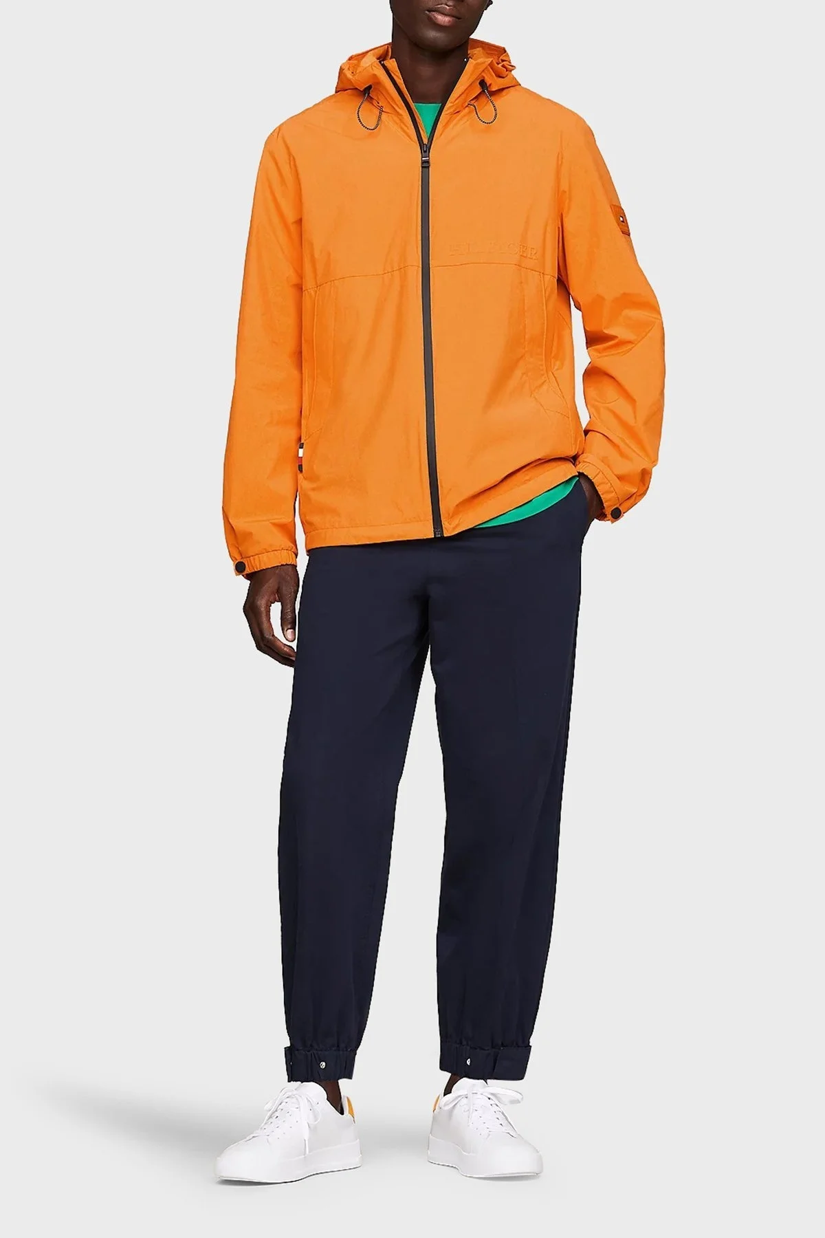 Tommy Hilfiger Sura Dayanıklı Regular Fit Kapüşonlu Erkek Mont MW0MW34456 SG3 ORANGE - 3