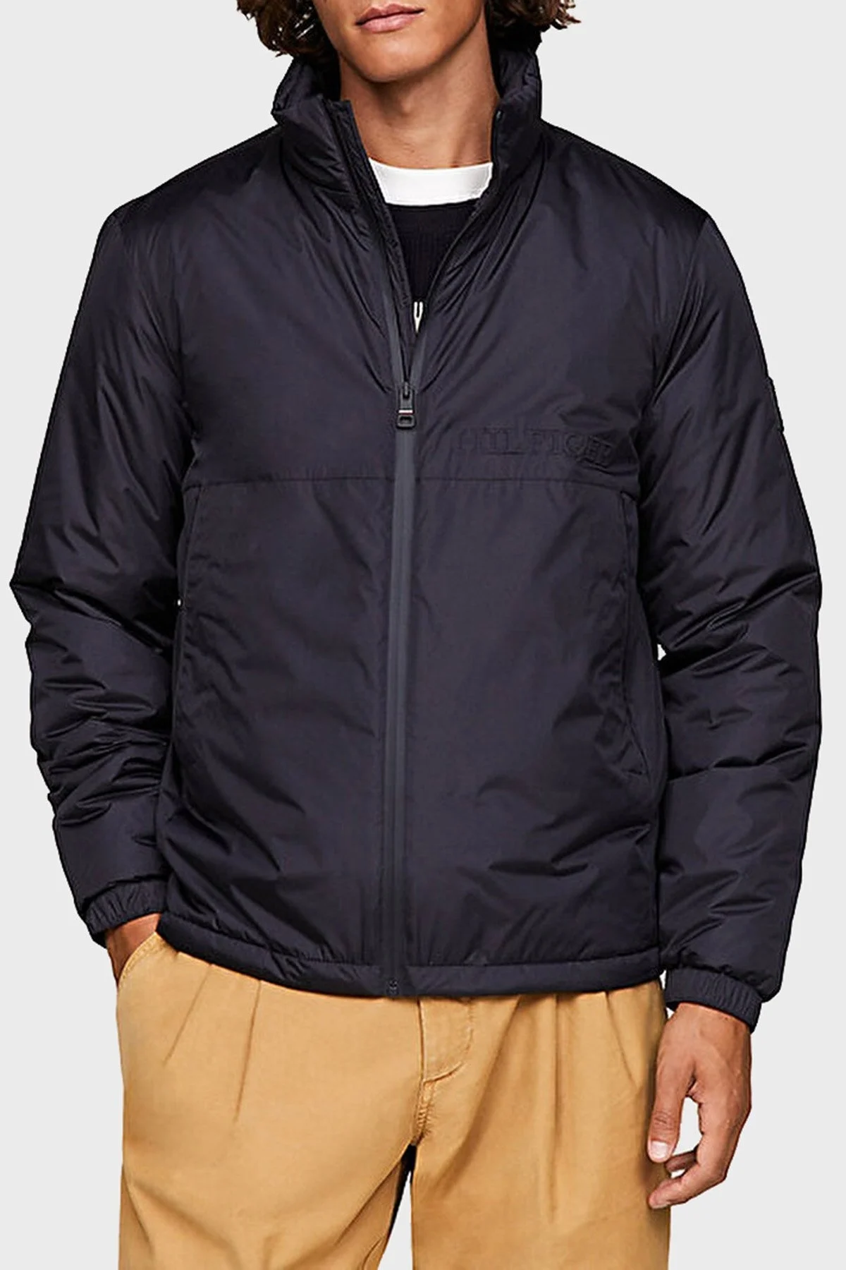 Tommy Hilfiger Suya Dayanıklı Yalıtımlı Regular Fit Erkek Mont MW0MW34237 DW5 LACİVERT - 1