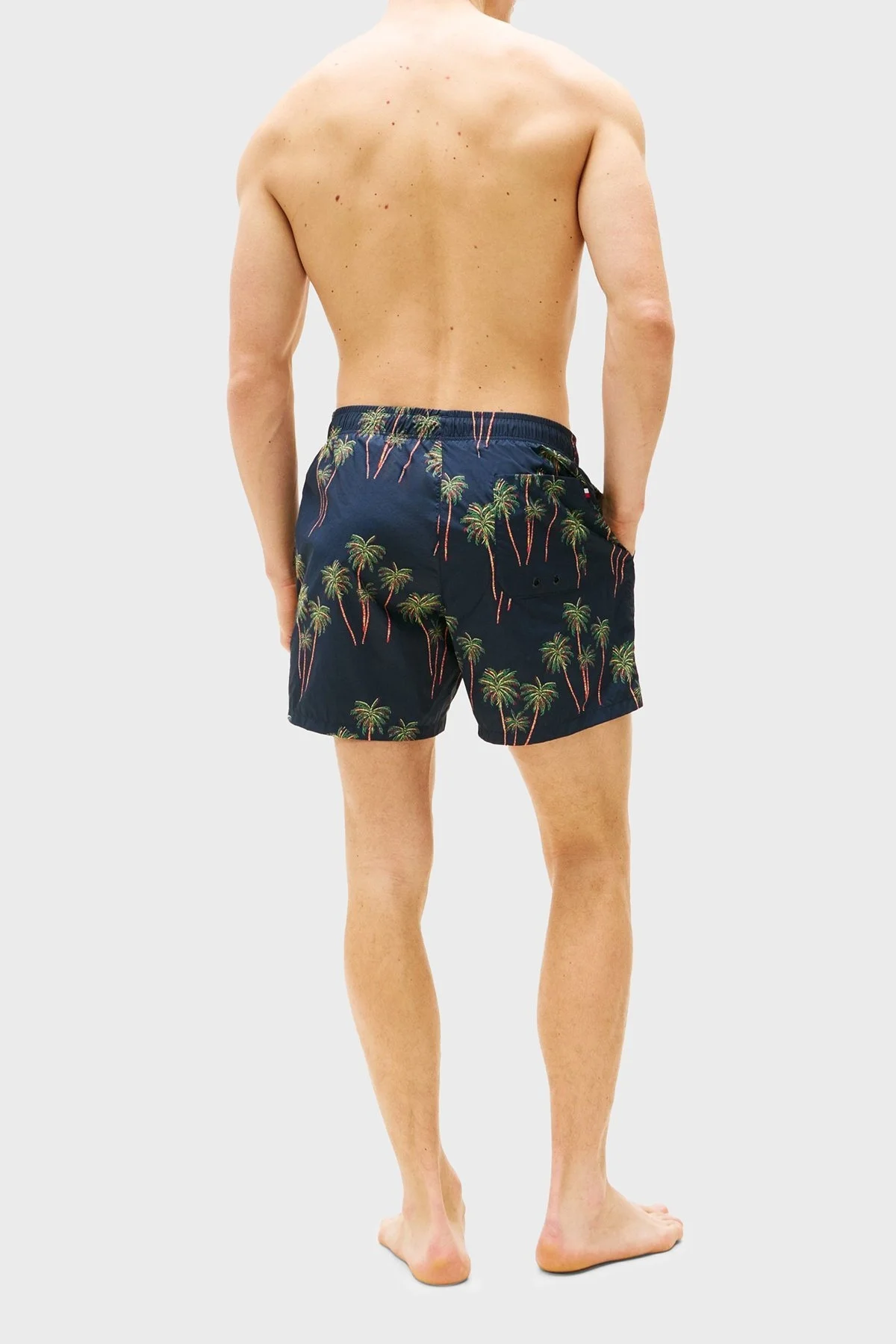 Tommy Hilfiger Tamamı Desenli Regular Fit Cepli Erkek Mayo Short UM0UM03491 0YC LACİVERT-YEŞİL - 7