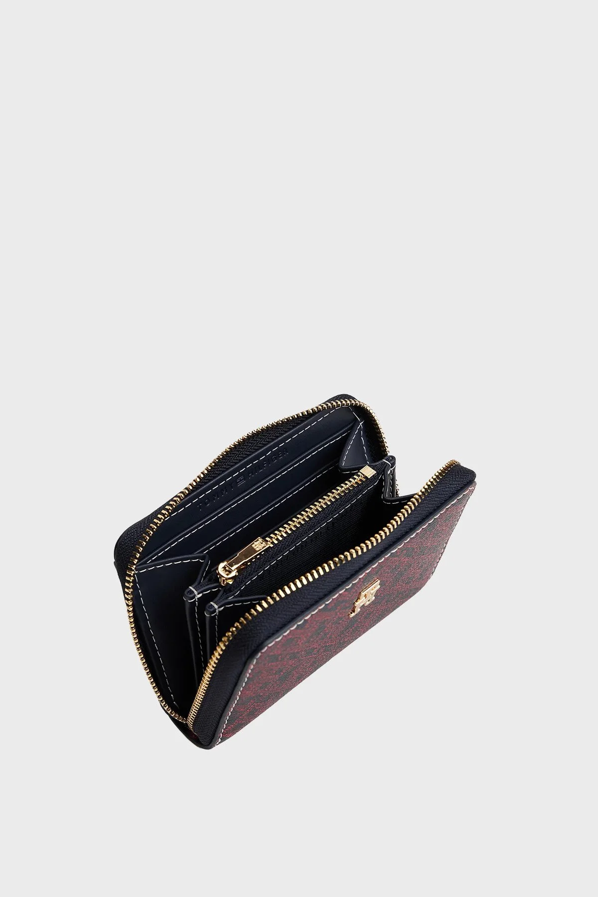 Tommy Hilfiger Tamamı Logolu Fermuarlı Bayan Cüzdan AW0AW17736 DW6 LACİVERT - 4