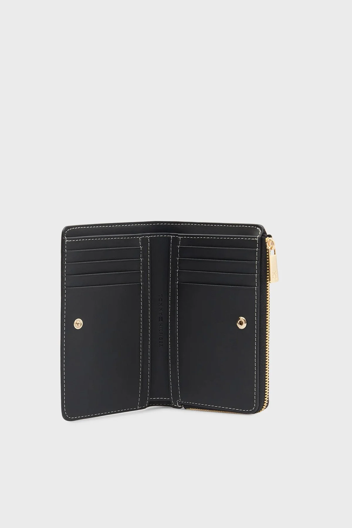 Tommy Hilfiger Tamamı Logolu Fermuarlı Kadın Cüzdan AW0AW18594 0GJ SİYAH - 4