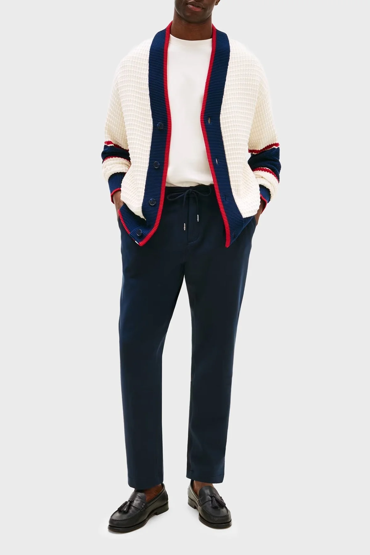 Tommy Hilfiger Traped Fit Normal Bel Darlan Paça Erkek Pantolon MW0MW39705 DW5 LACİVERT - 2