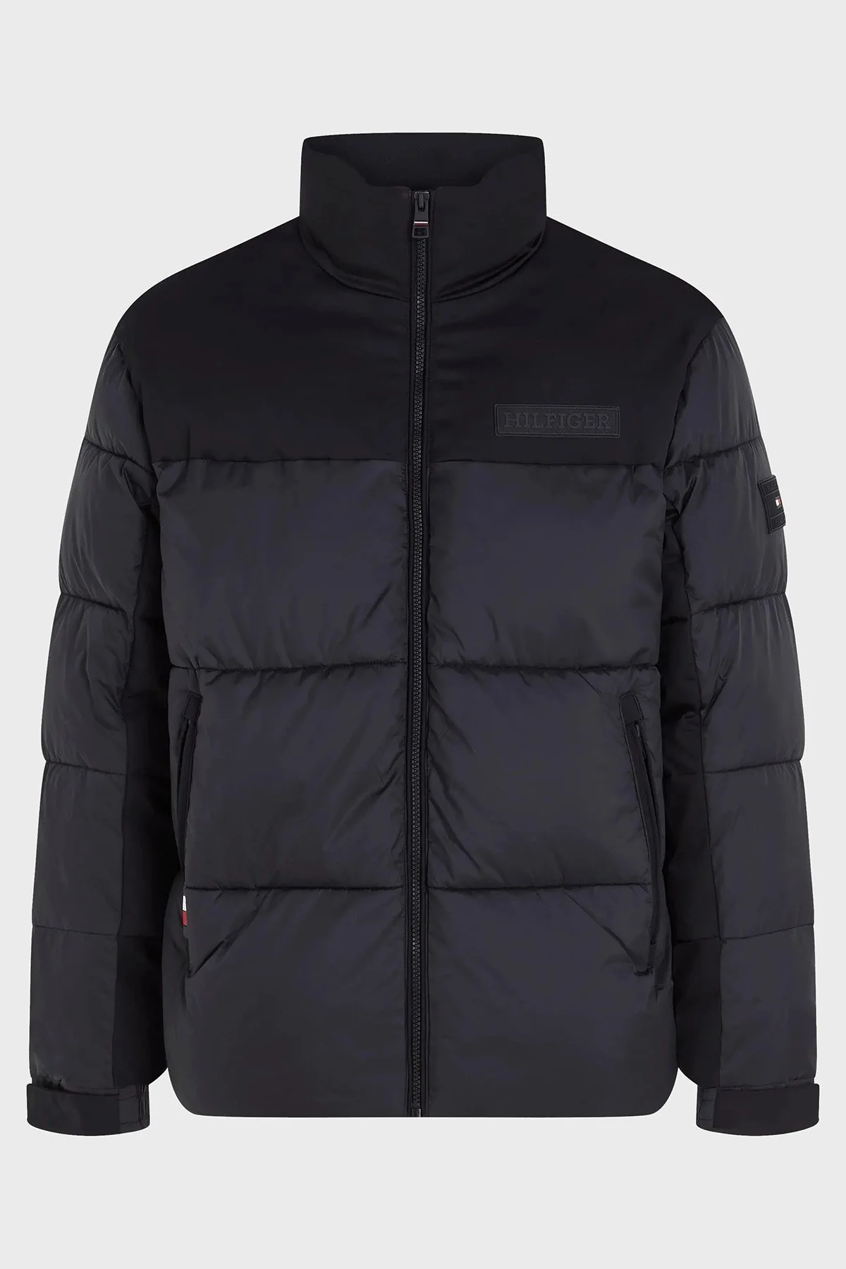 Tommy Hilfiger Yalıtımlı Su Geçirmez Dik Yaka Regular Fit Şişme Erkek Mont MW0MW32770 BDS SİYAH - 5