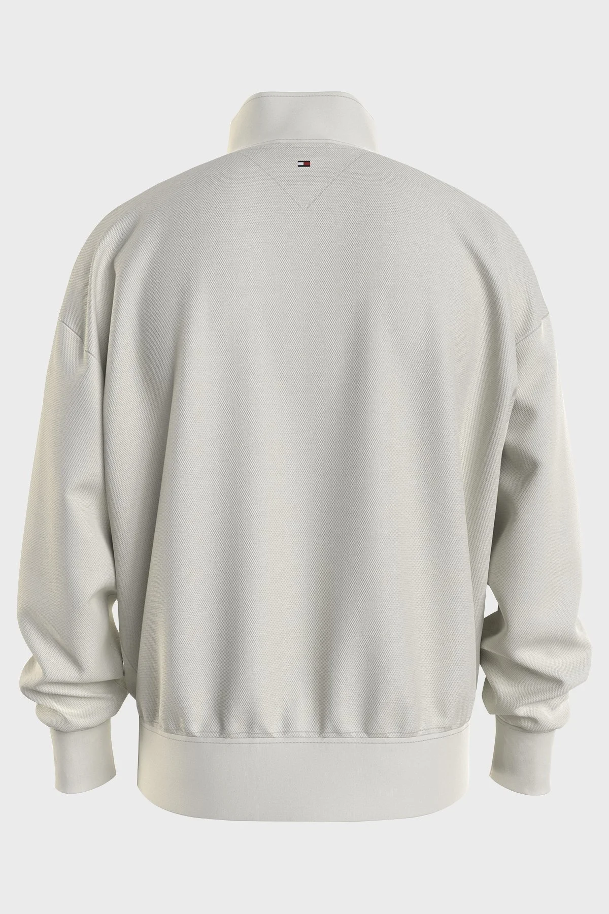 Tommy Hilfiger Yarım Fermuarlı Balıkçı Yaka Erkek Sweat MW0MW33637 YBI BEYAZ - 2