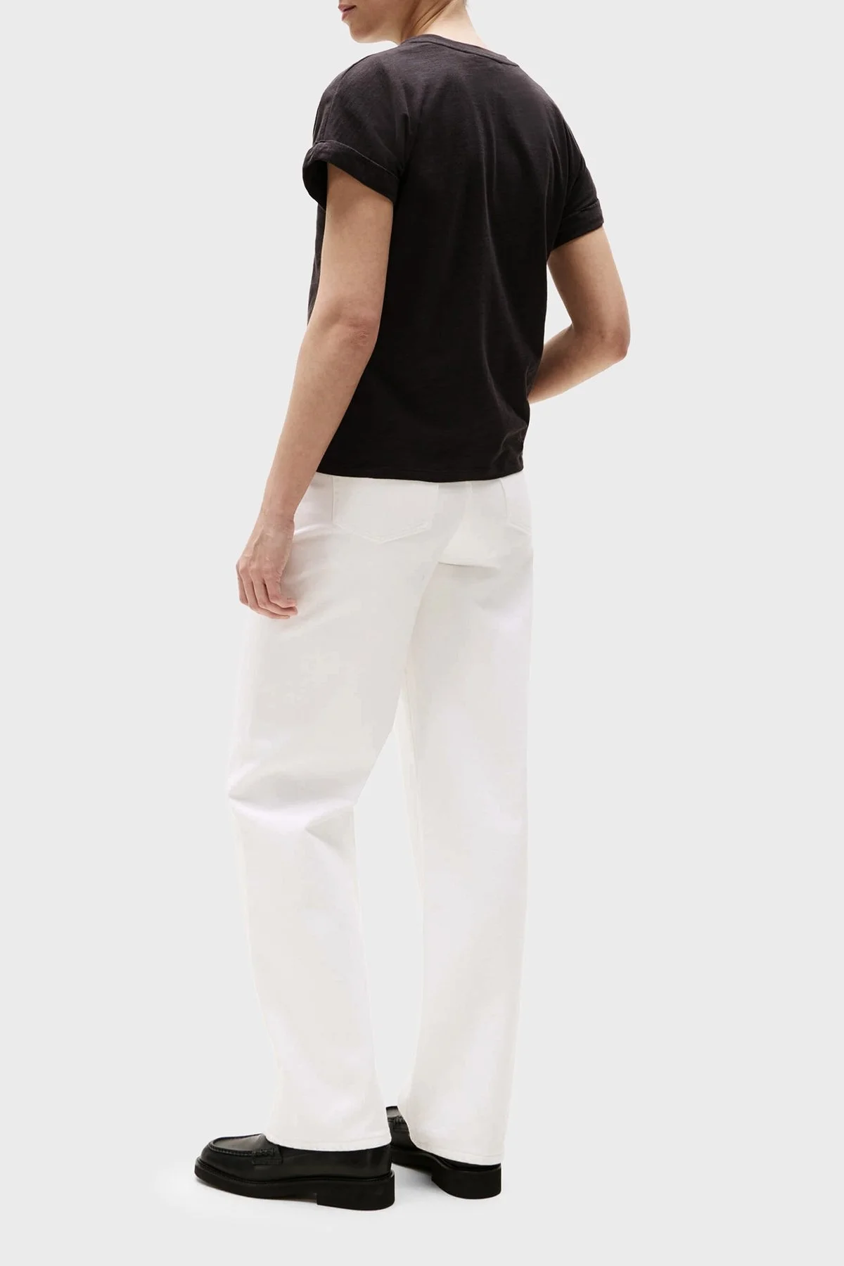 Tommy Hilfiger Yumuşak Dokulu Pamuklu Regular Fit Bisiklet Yaka Bayan T Shirt WW0WW45747 BDS SİYAH - 3