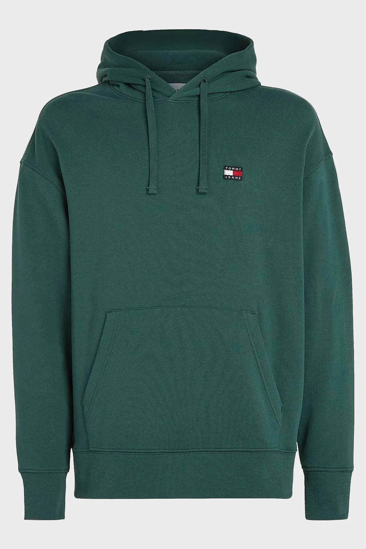 Tommy Jeans % 100 Pamuk Rahat Kesim Kapüşonlu Erkek Sweat DM0DM16369 L2M YEŞİL - 5