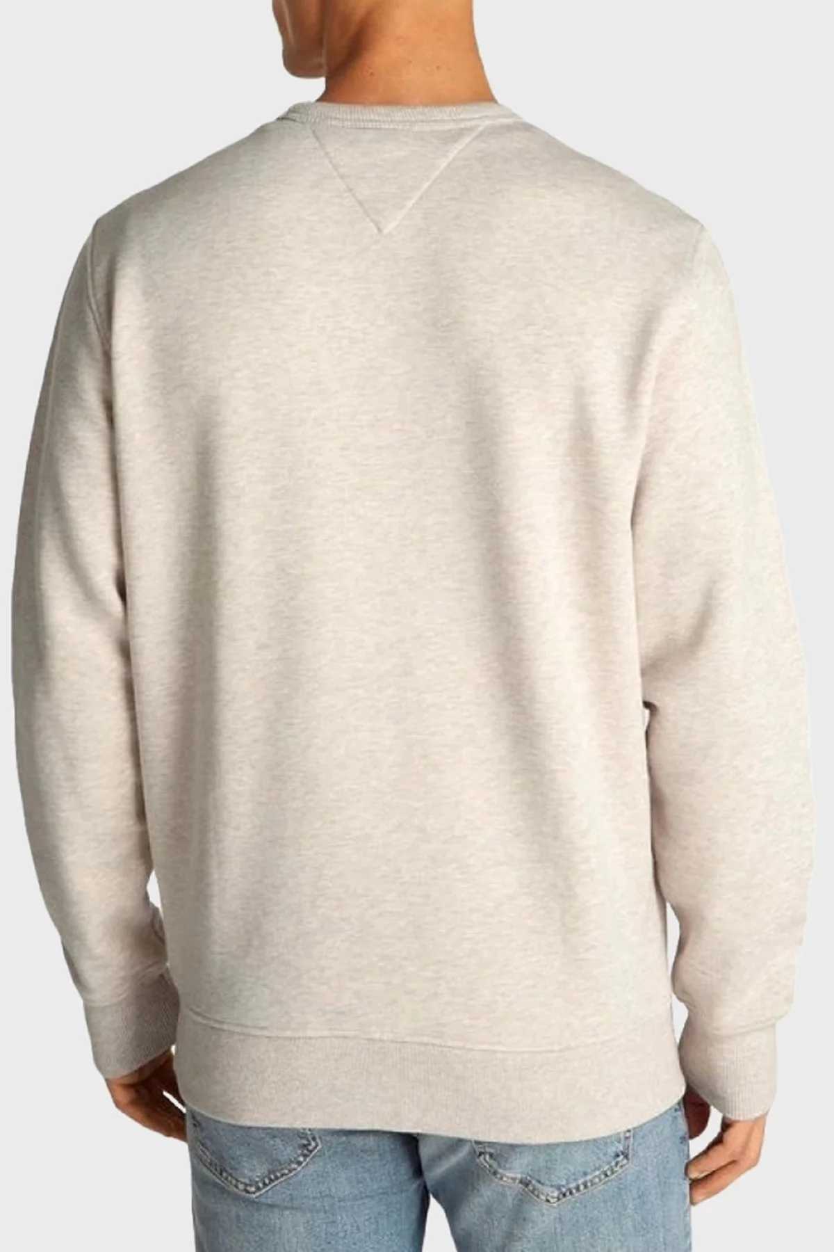 Tommy Jeans % 100 Pamuk Regular Fit Bisiklet Yaka Erkek Sweat DM0DM20660 AE3 BEJ - 3