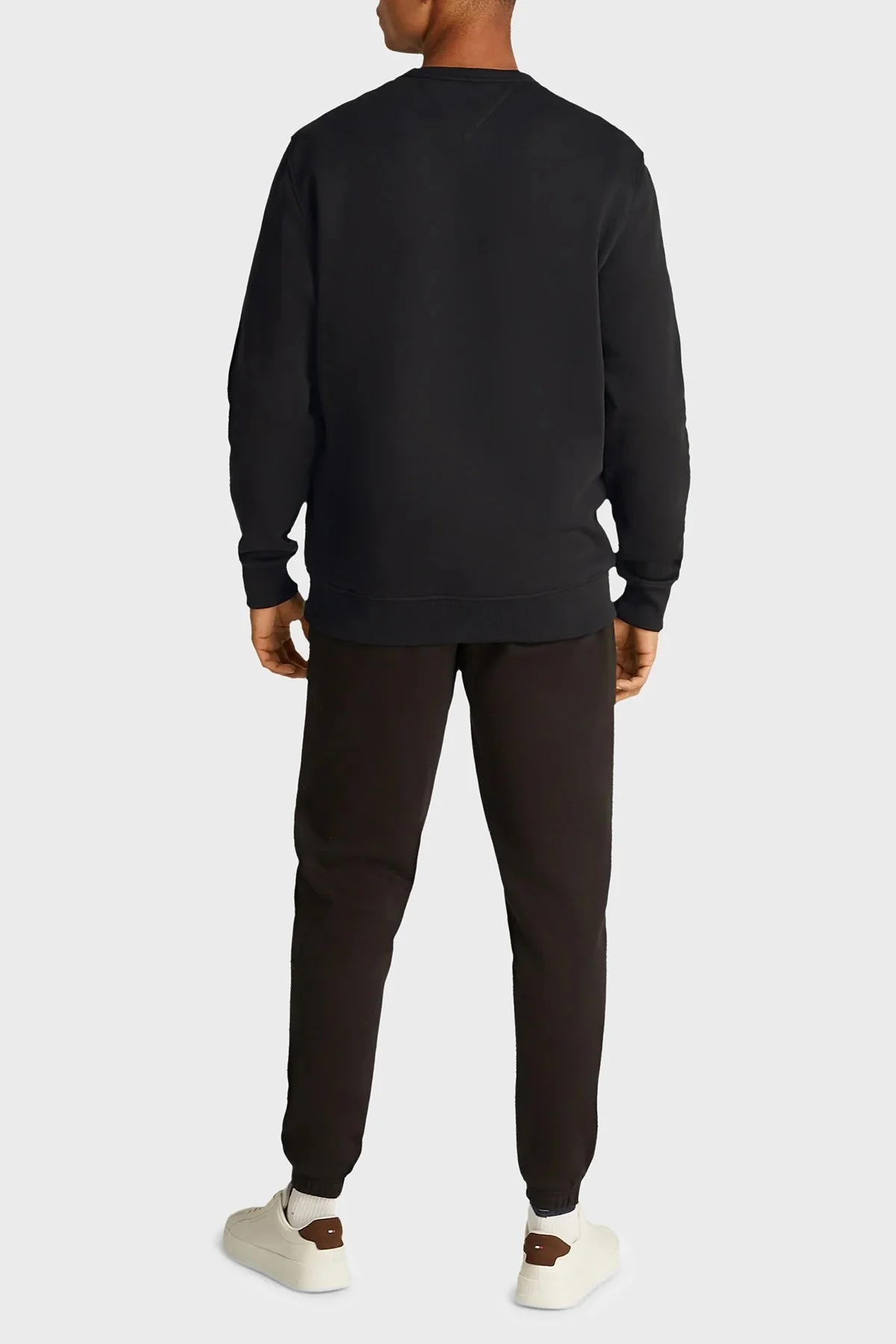 Tommy Jeans % 100 Pamuk Regular Fit Bisiklet Yaka Erkek Sweat DM0DM20660 BDS SİYAH - 3