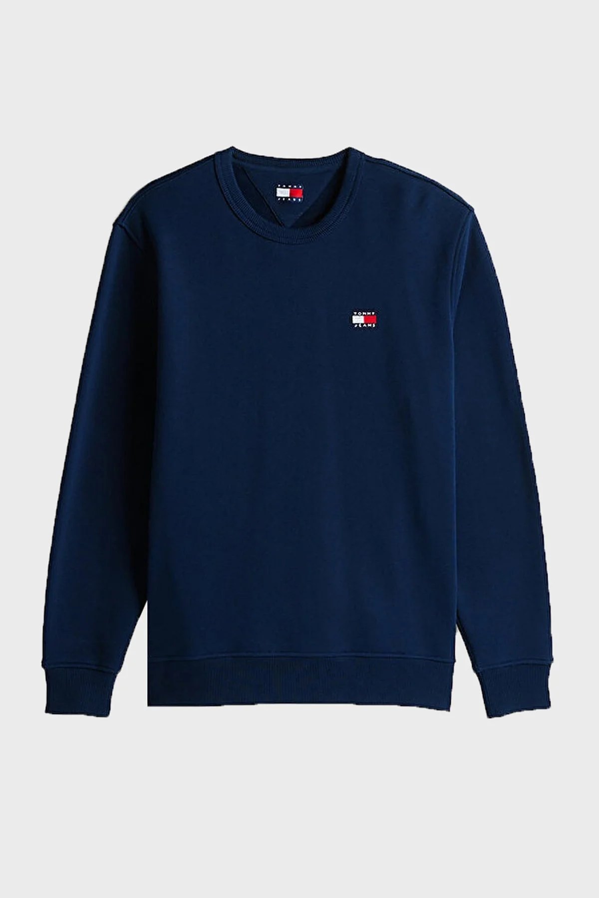 Tommy Jeans % 100 Pamuk Regular Fit Bisiklet Yaka Erkek Sweat DM0DM20660 C1G LACİVERT - 4