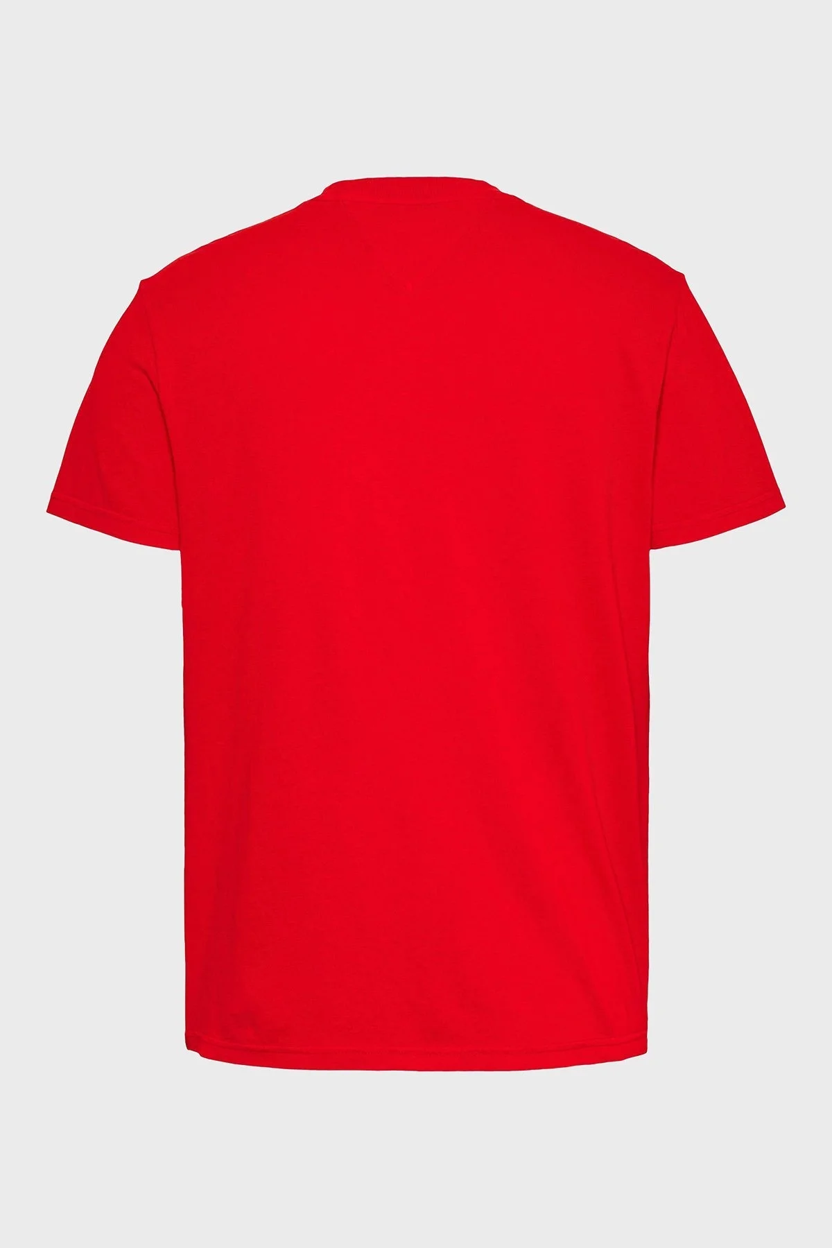 Tommy Jeans % 100 Pamuk Regular Fit Bisiklet Yaka Logolu Erkek T Shirt DM0DM20356 XME KIRMIZI - 3