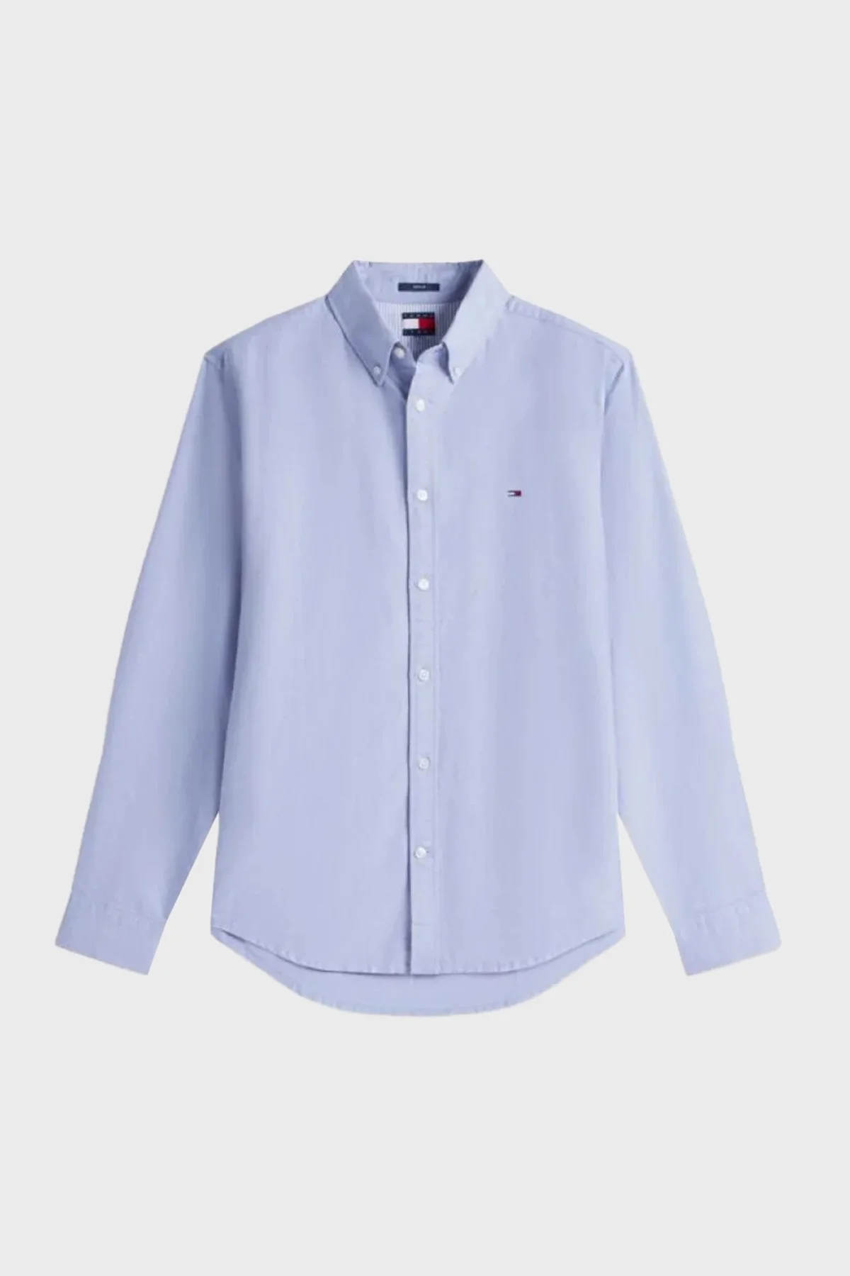 Tommy Jeans % 100 Pamuk Regular Fit Uzun Kollu Erkek Gömlek DM0DM22836 C5X MAVİ - 4