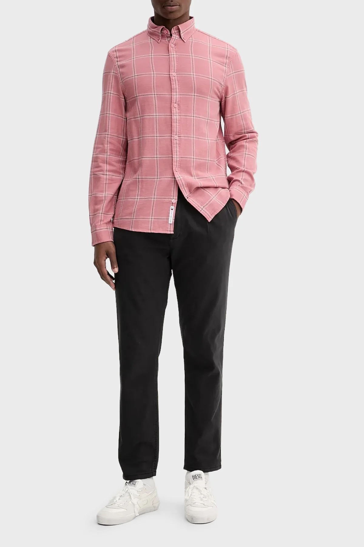 Tommy Jeans % 100 Pamuk Relaxed Fit Orta Bel Düz Paça Erkek Pantolon DM0DM21705 BDS SİYAH - 2