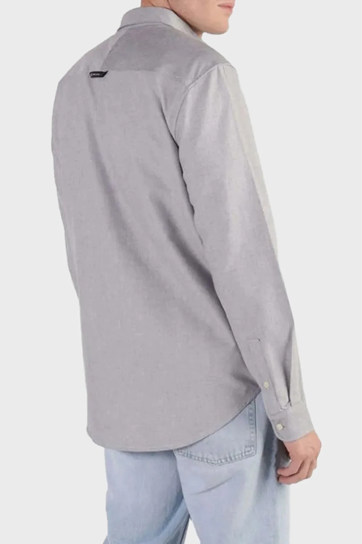 Tommy Jeans % 100 Pamuklu Regular Fit Erkek Gömlek DM0DM19134 C1G LACİVERT - 9