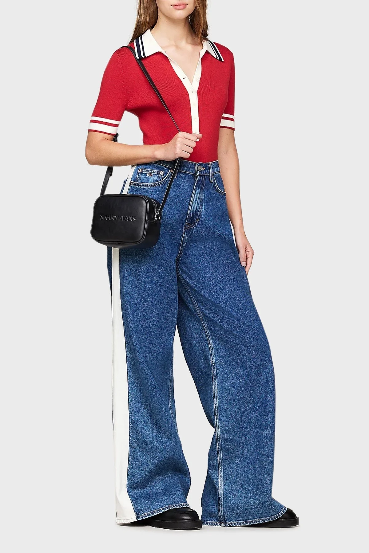 Tommy Jeans Ayarlanabilir Askılı Bayan Çanta AW0AW16274 BDS SİYAH - 2