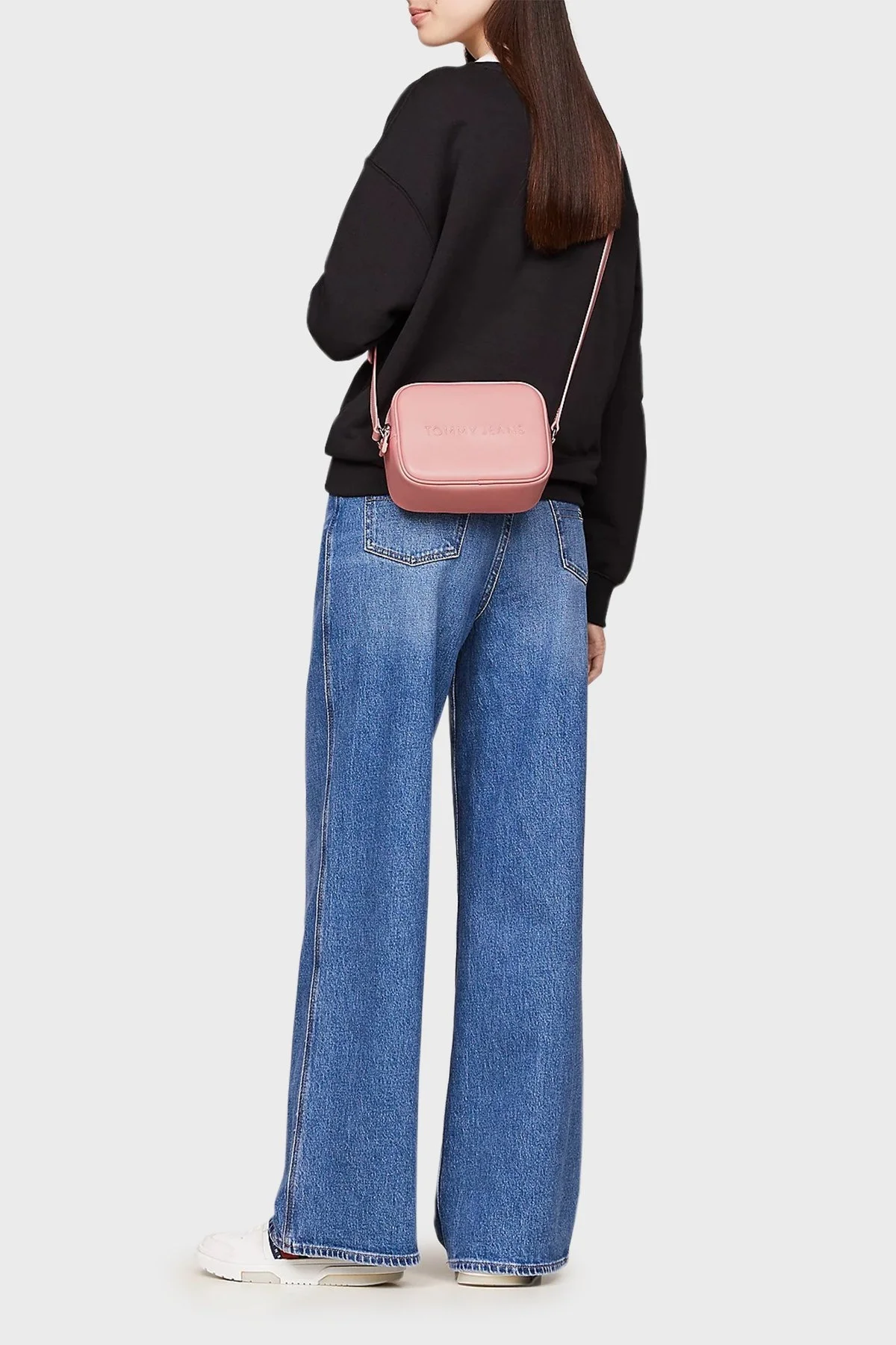 Tommy Jeans Ayarlanabilir Askılı Bayan Çanta AW0AW16274 TH0 BEYAZ-PEMBE - 2