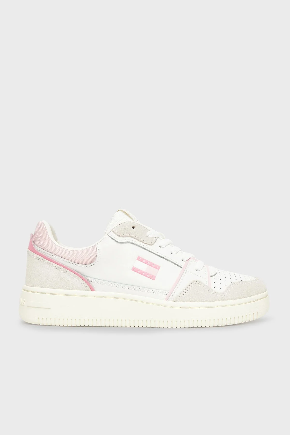 Tommy Jeans Bağcıklı Sneaker Kadın Ayakkabı EN0EN02818 02S BEYAZ - 1
