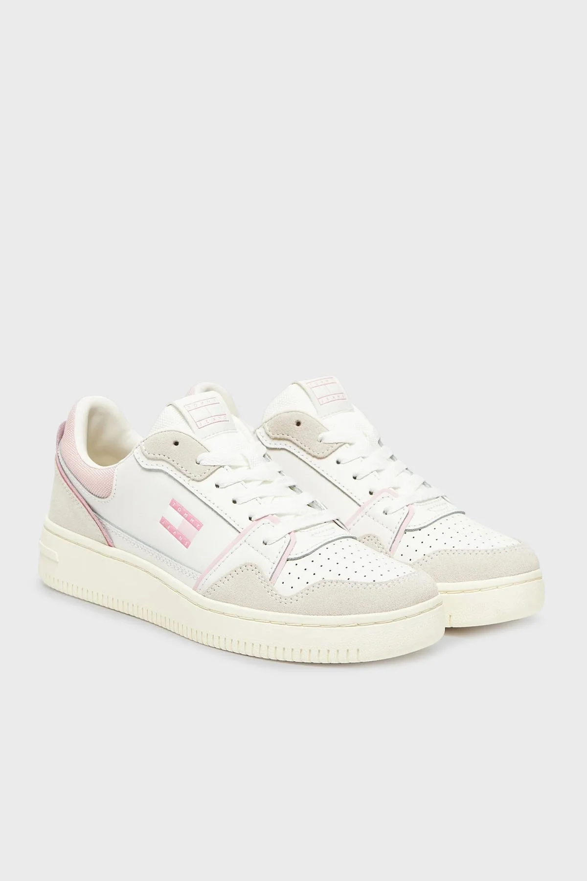 Tommy Jeans Bağcıklı Sneaker Kadın Ayakkabı EN0EN02818 02S BEYAZ - 2